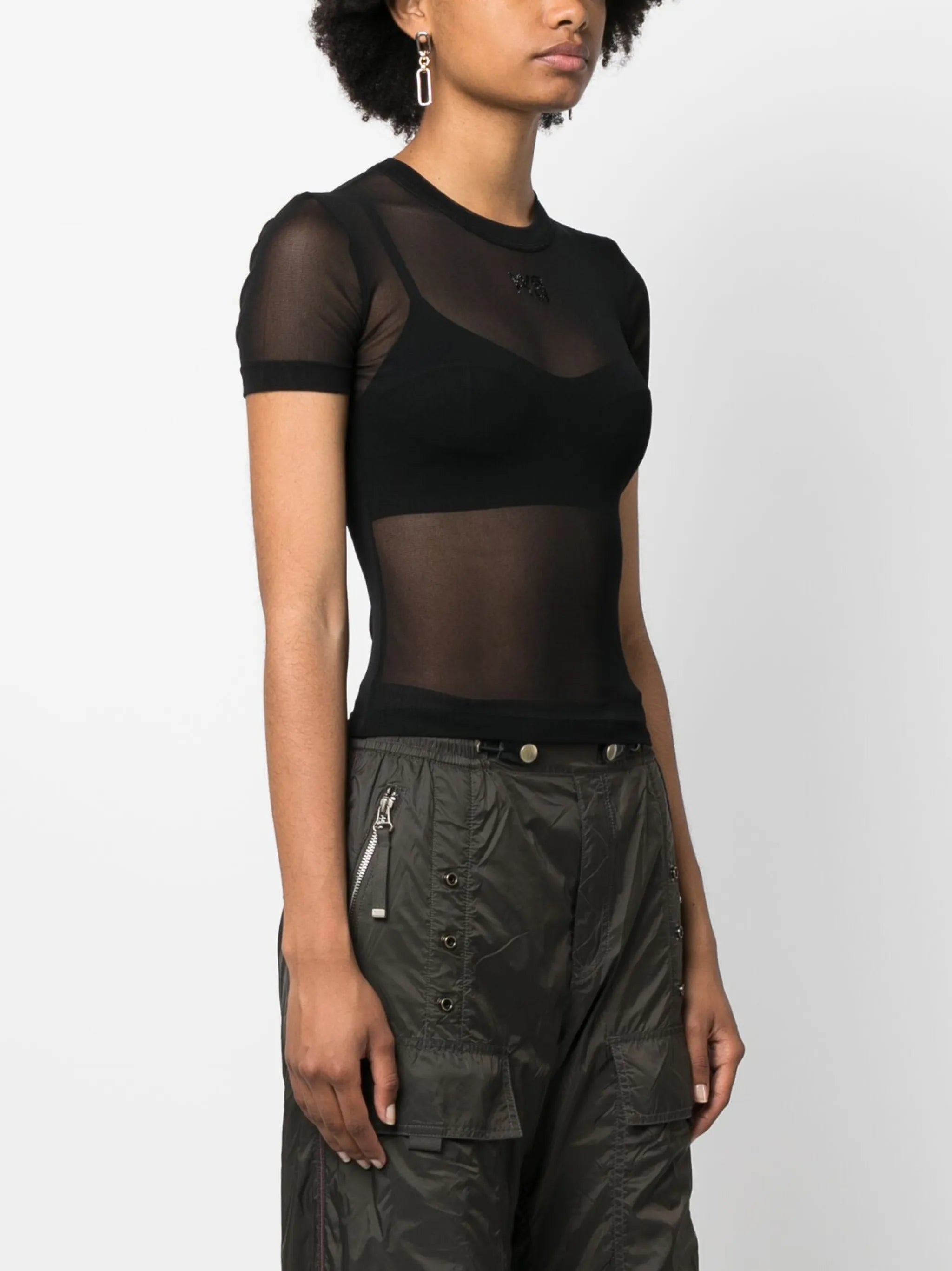 Hotfix short-sleeve mesh T-shirt