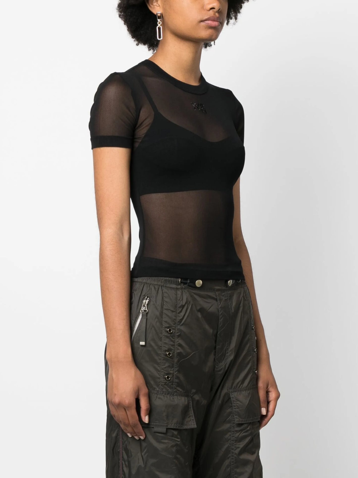 Hotfix short-sleeve mesh T-shirt
