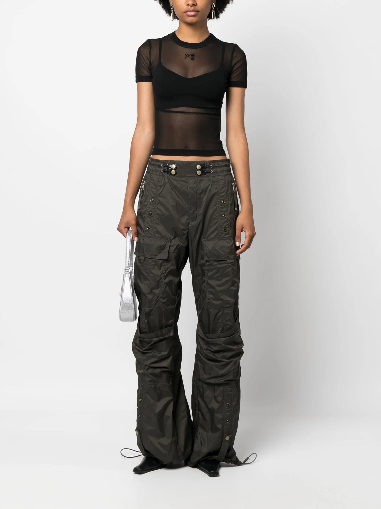 Hotfix short-sleeve mesh T-shirt