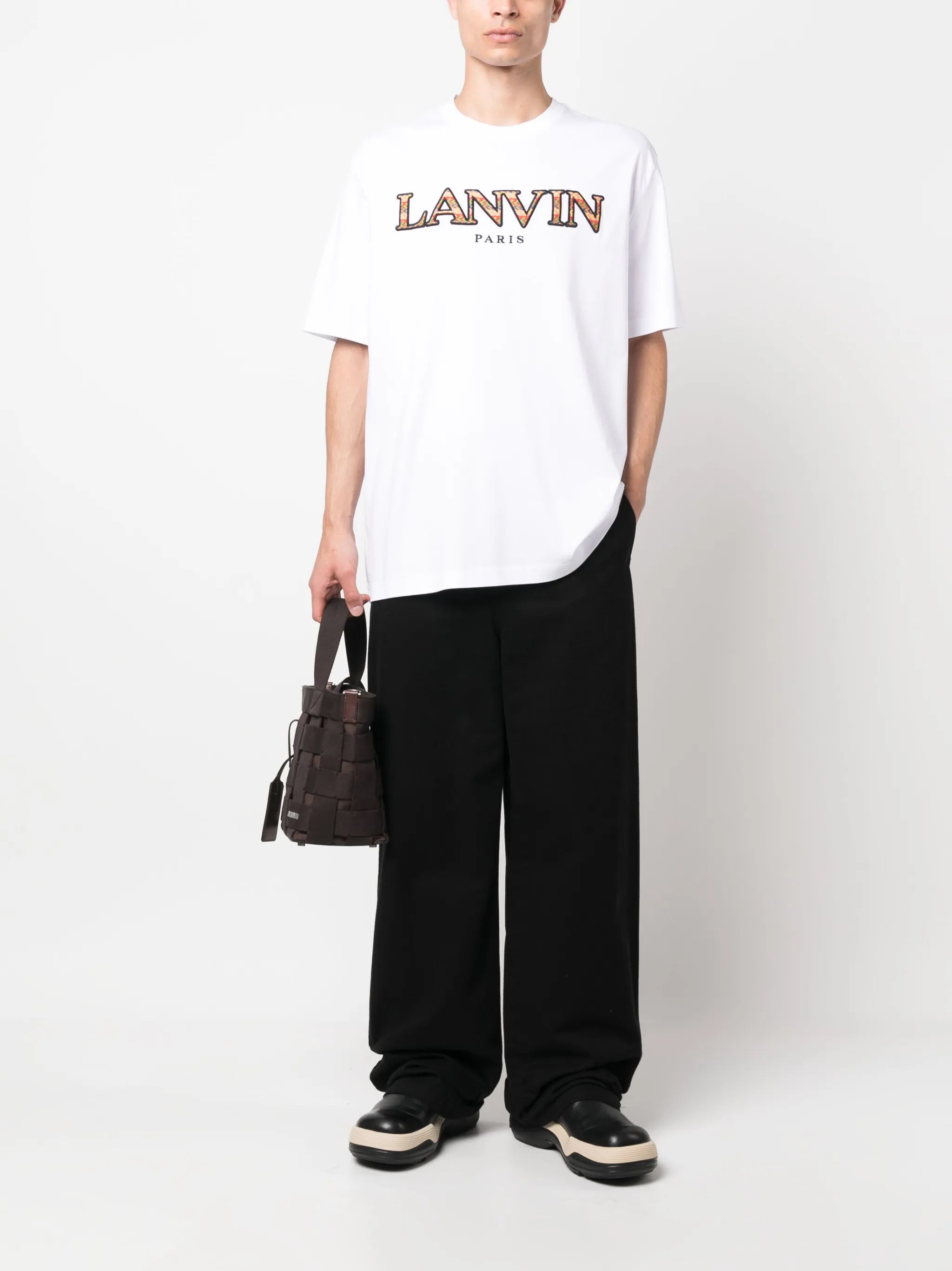 logo-embroidered short-sleeve T-shirt