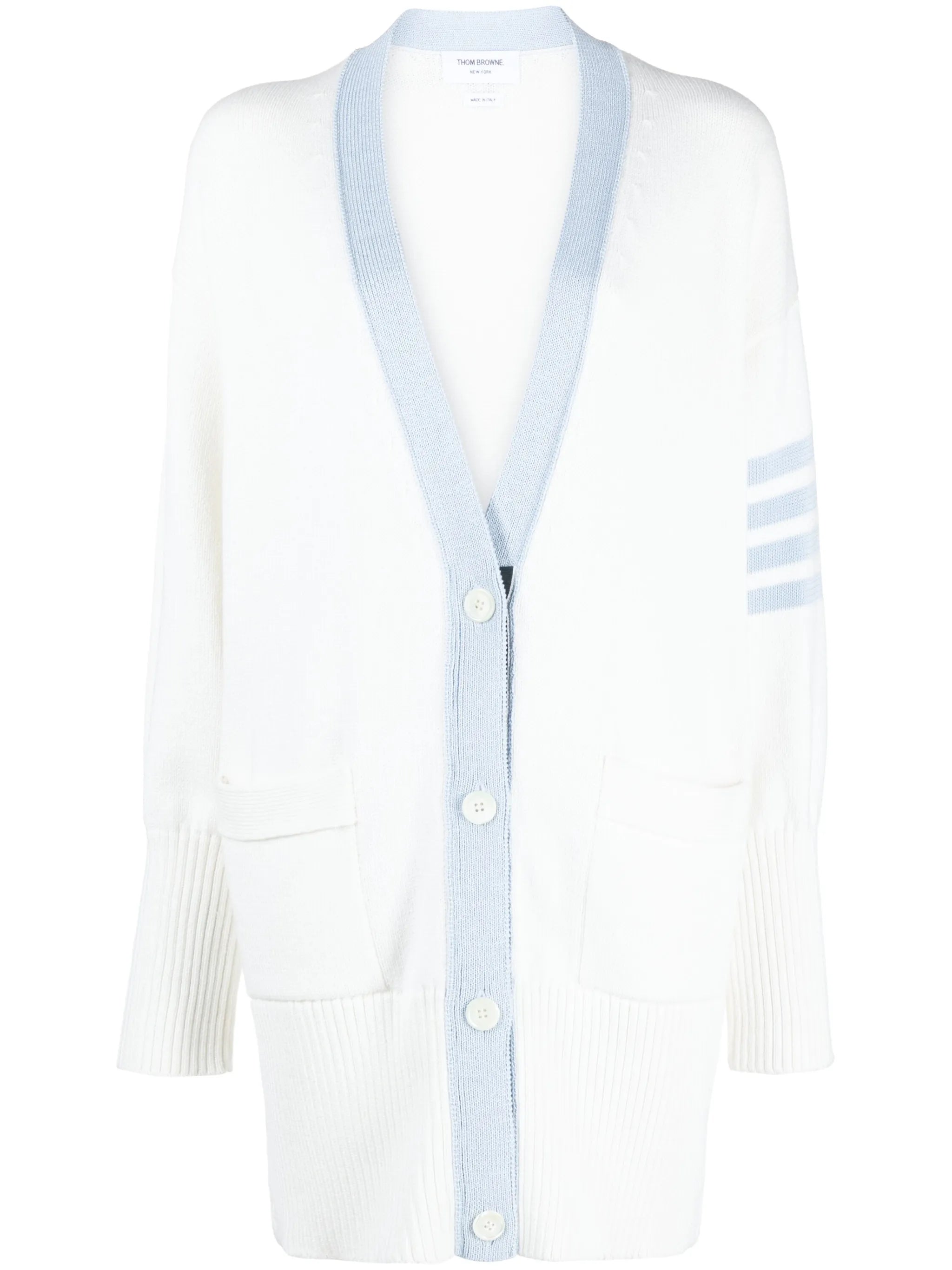 4-Bar cotton cardigan