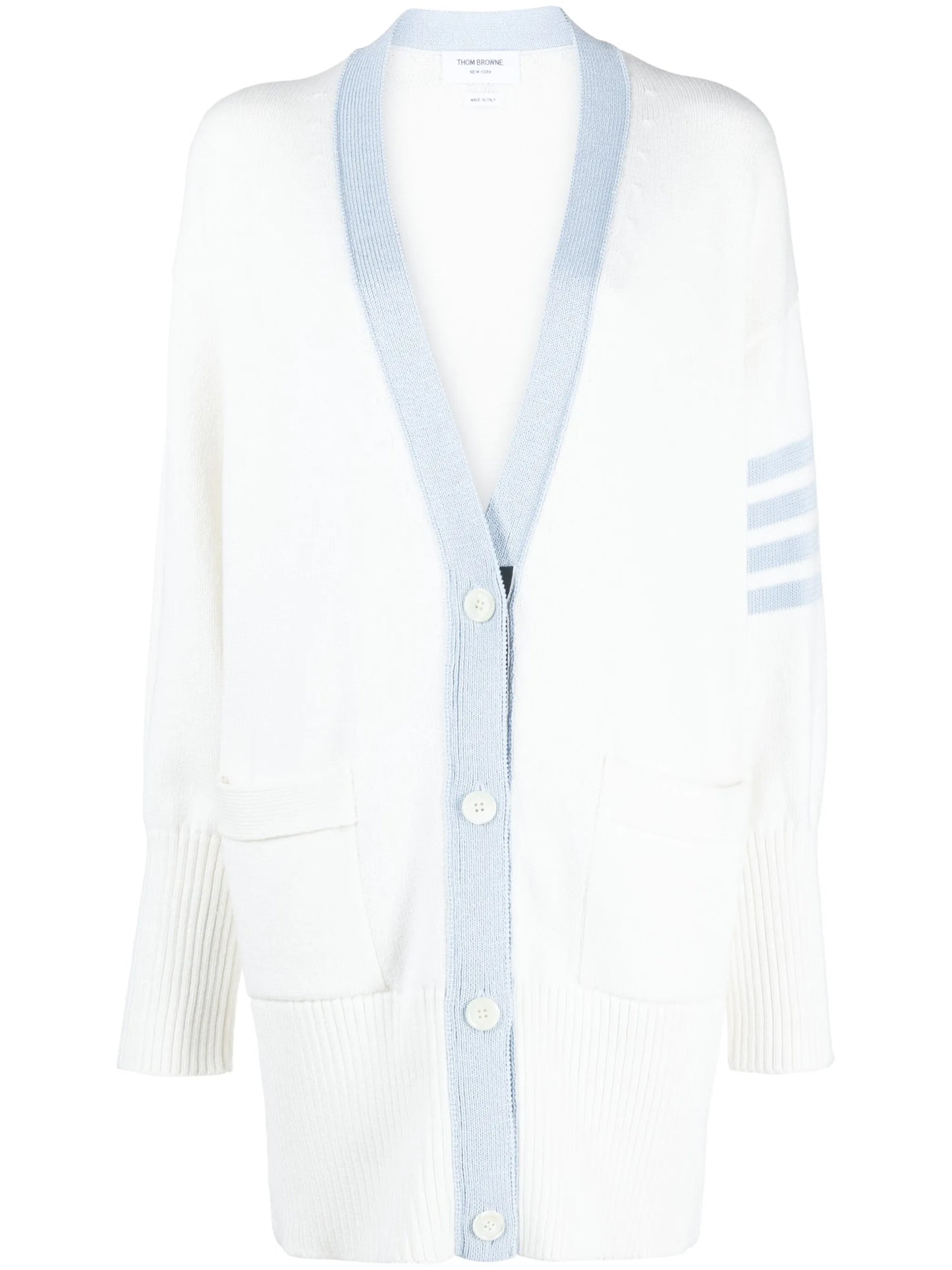 4-Bar cotton cardigan