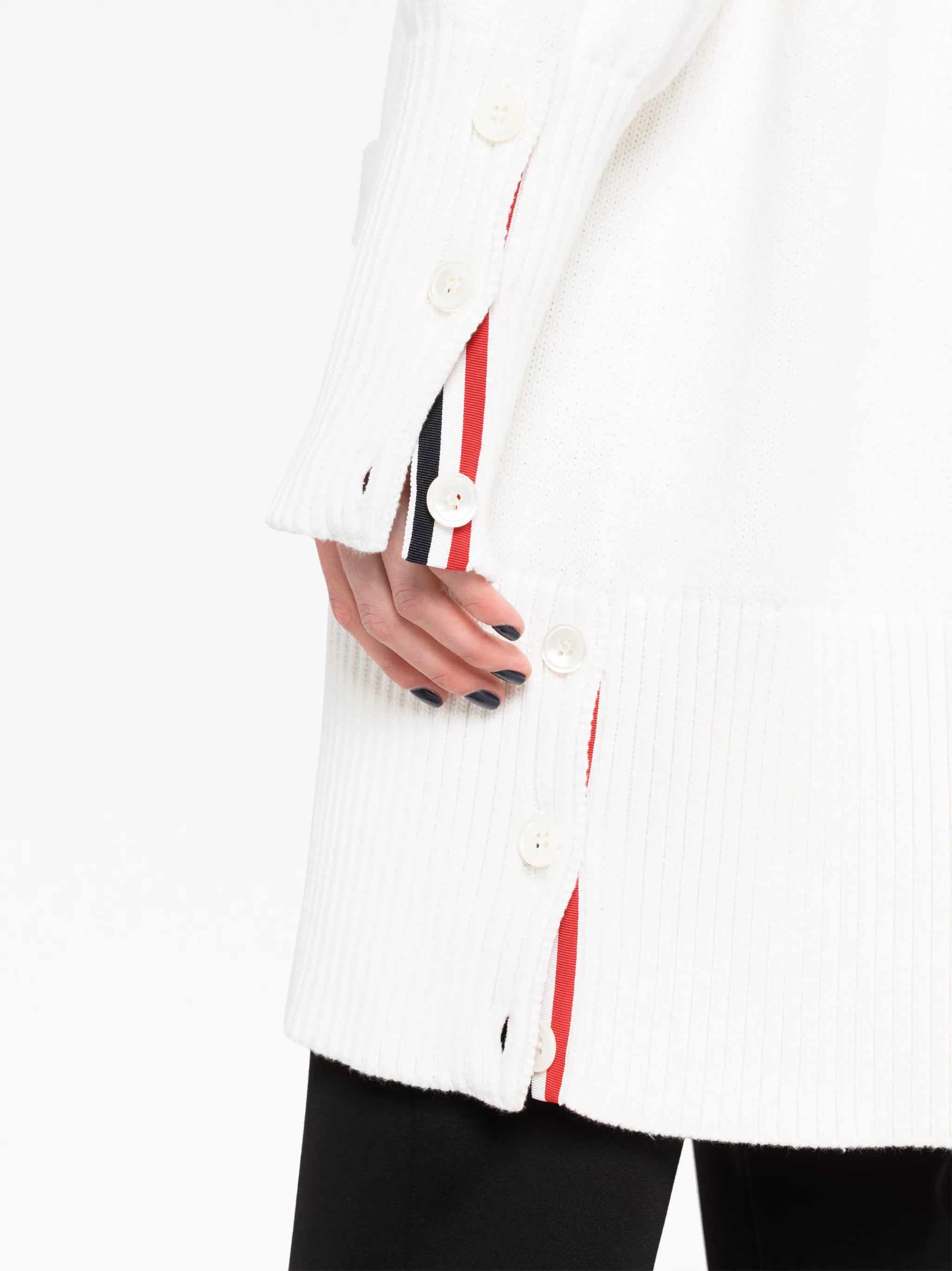 4-Bar cotton cardigan