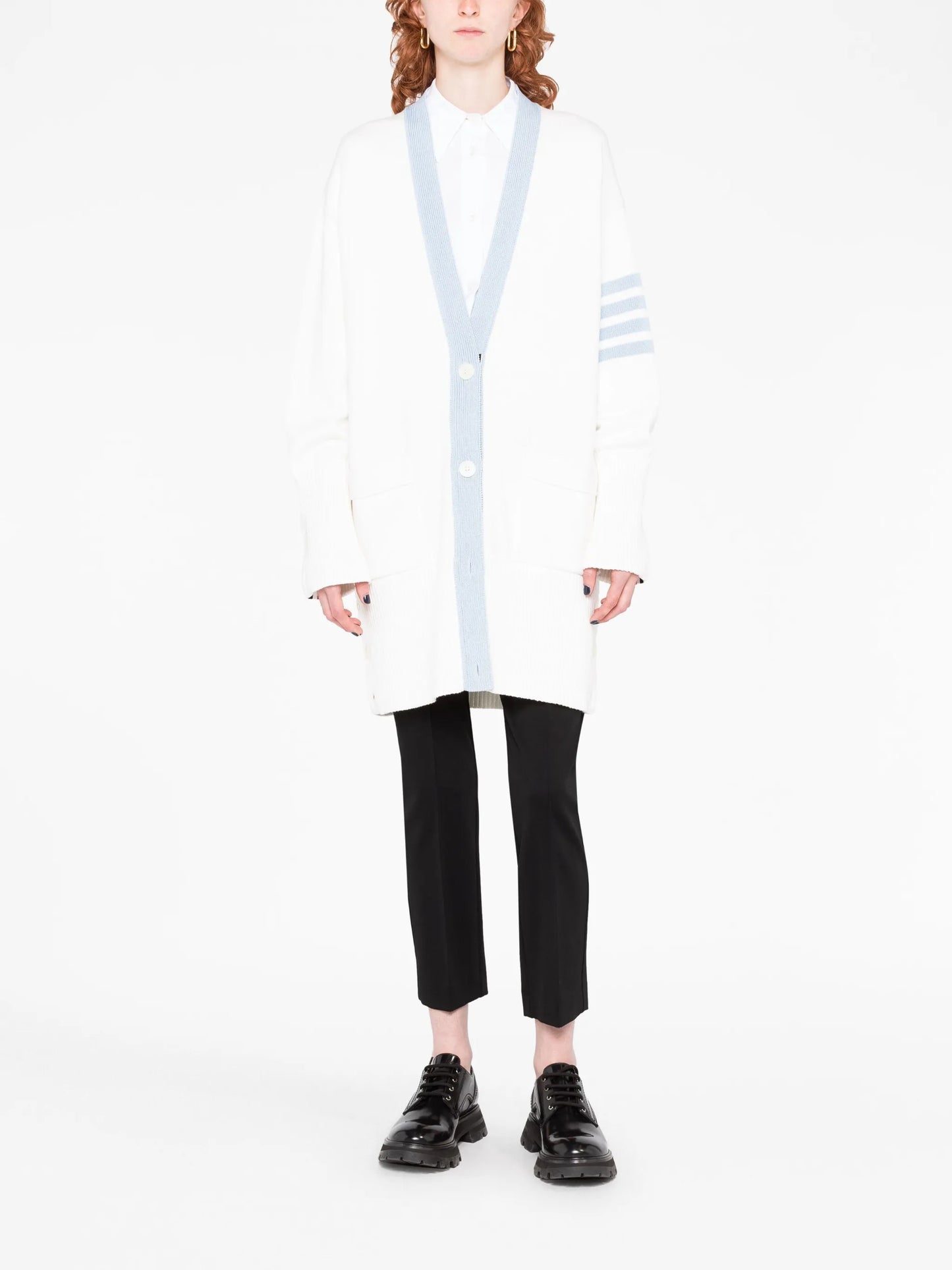 4-Bar cotton cardigan