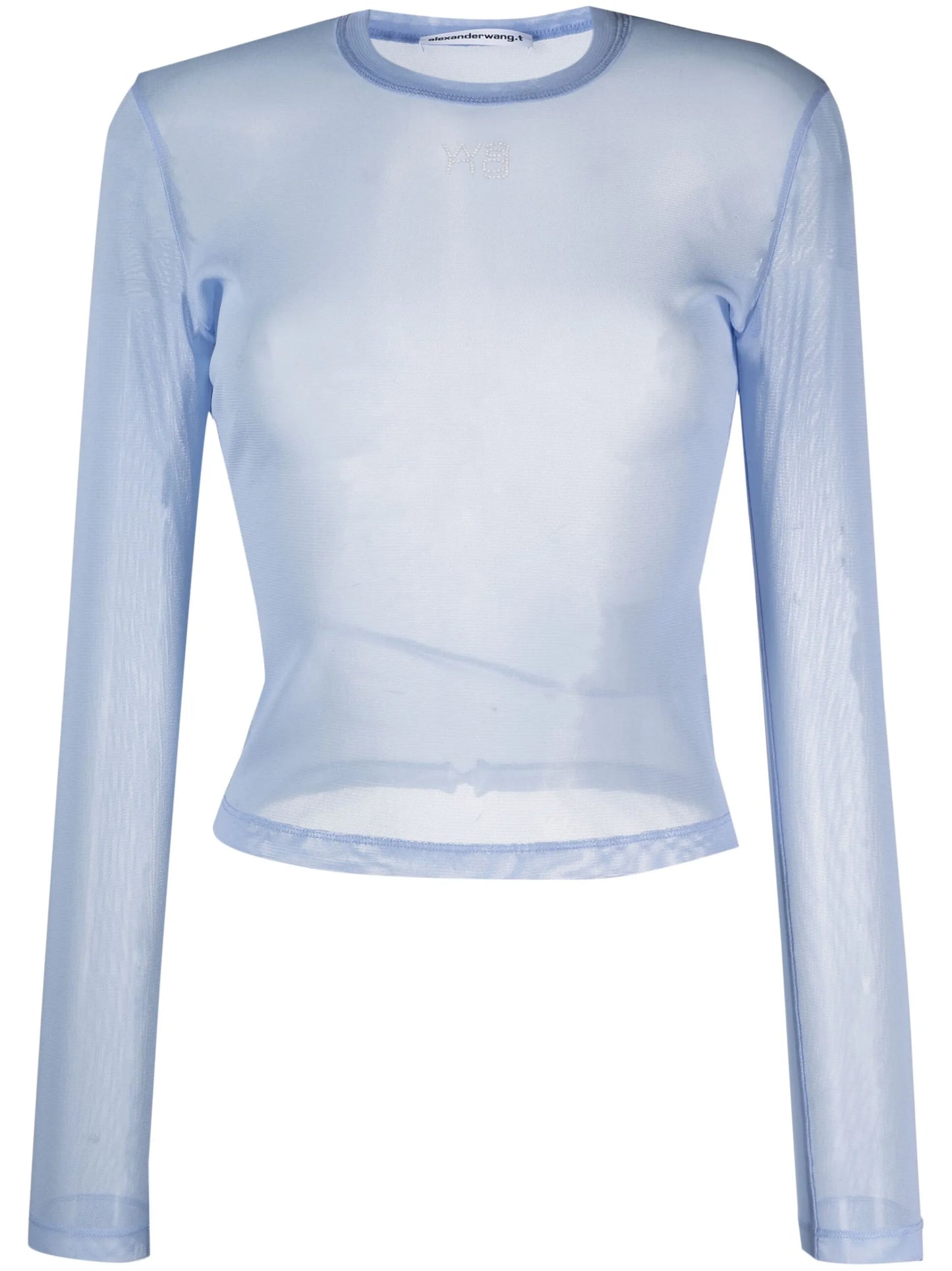 Hotfix long-sleeve mesh T-shirt