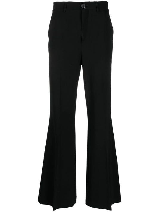 flared tailored trousers