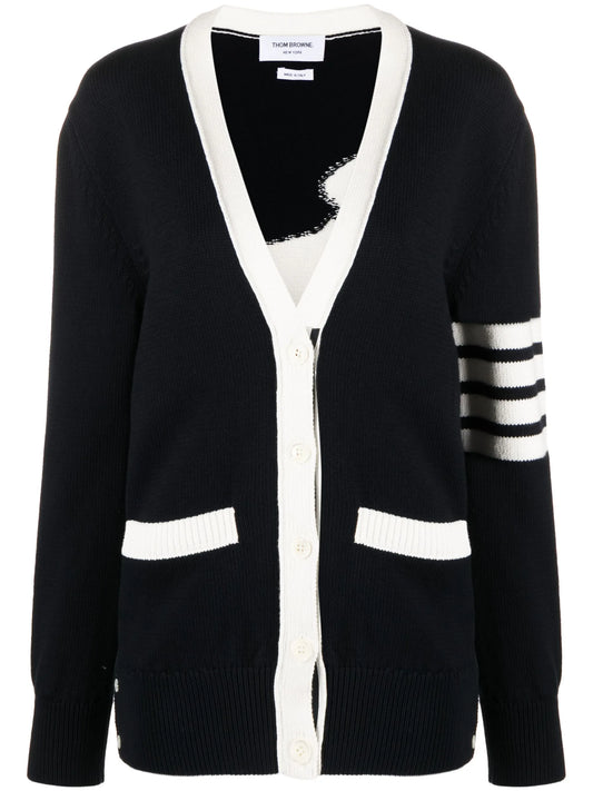 4-Bar Stripe cardigan