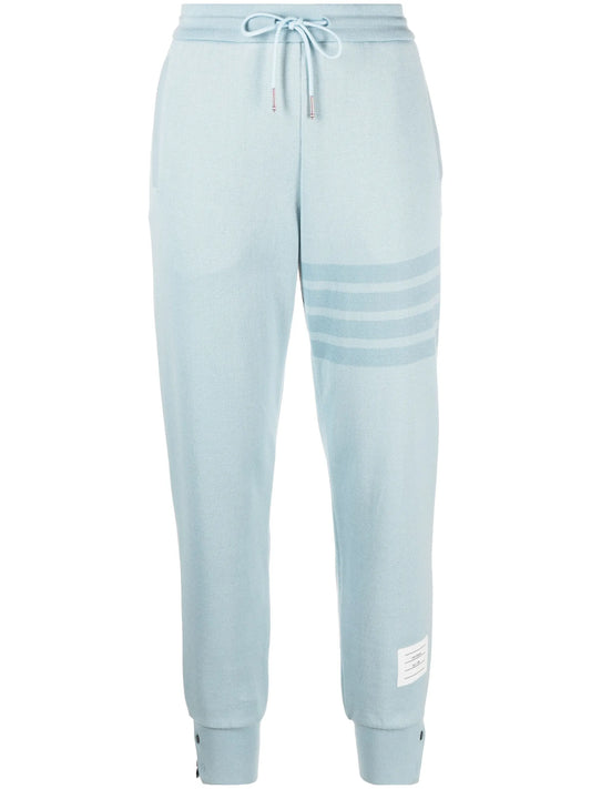 4-Bar-stripe cotton track pants