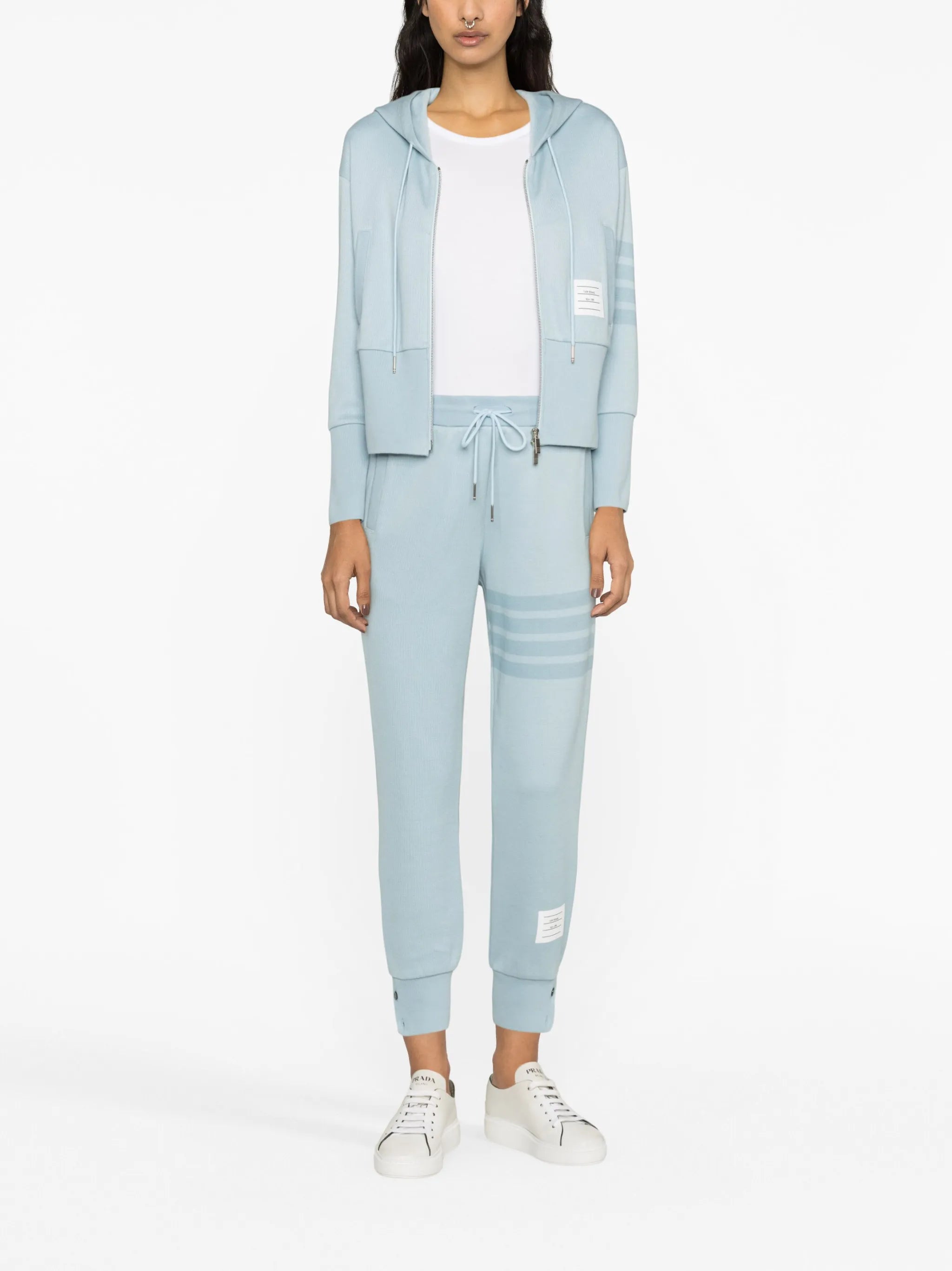 4-Bar-stripe cotton track pants
