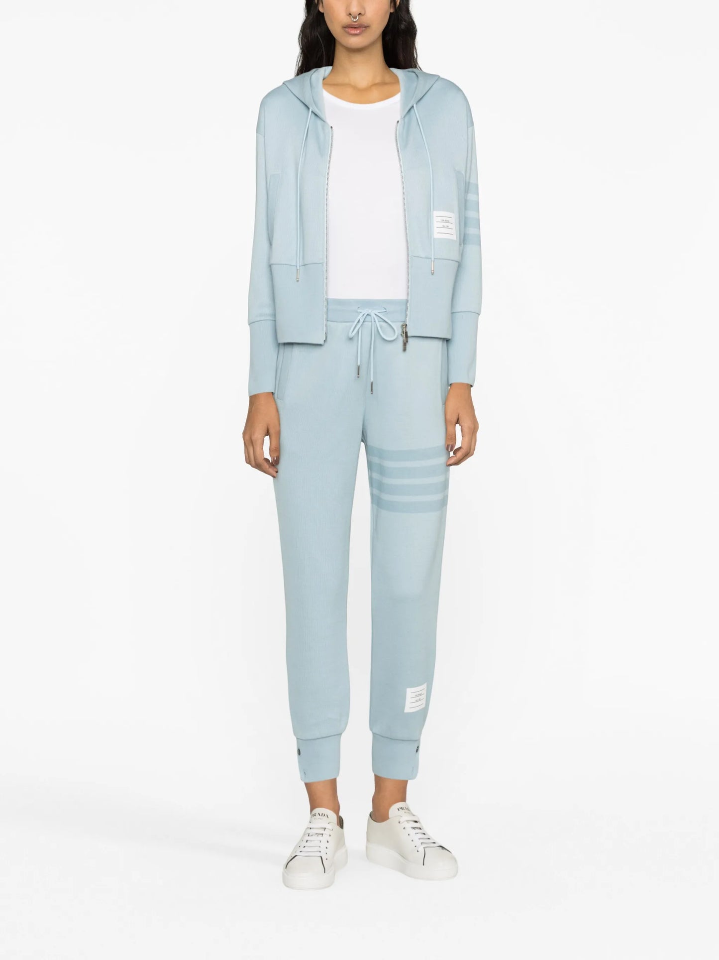 4-Bar-stripe cotton track pants
