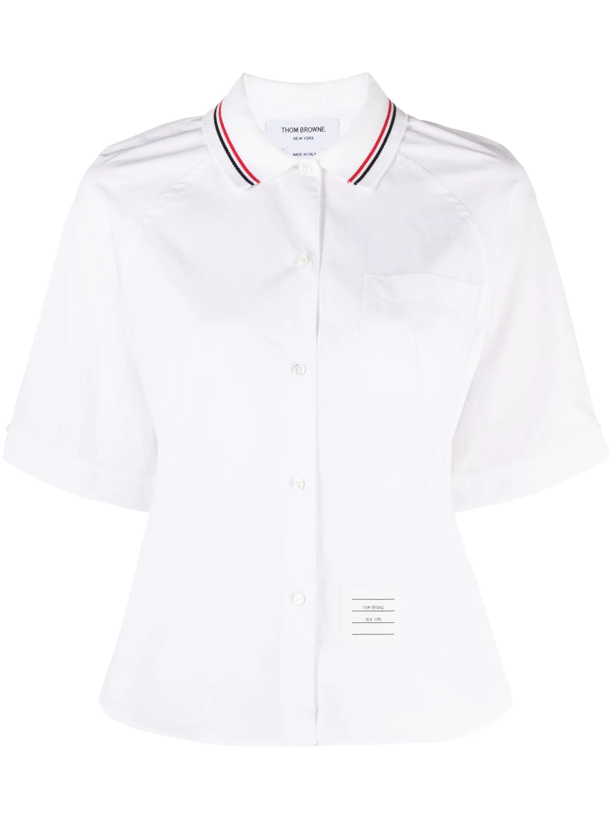 poplin box pleat shirt