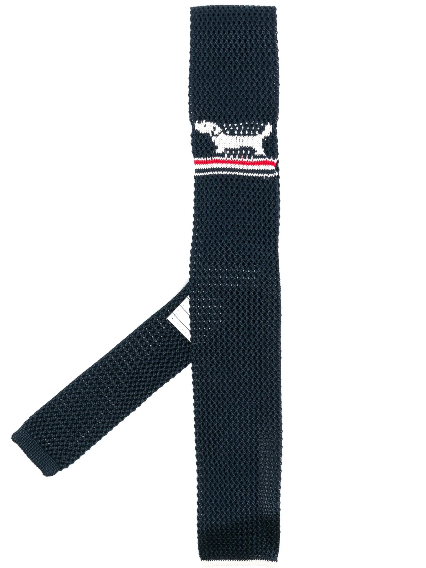 Hector pointelle knitted silk tie