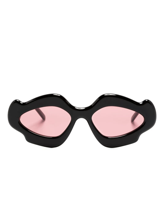 x Paula's Ibiza scalloped-frame sunglasses