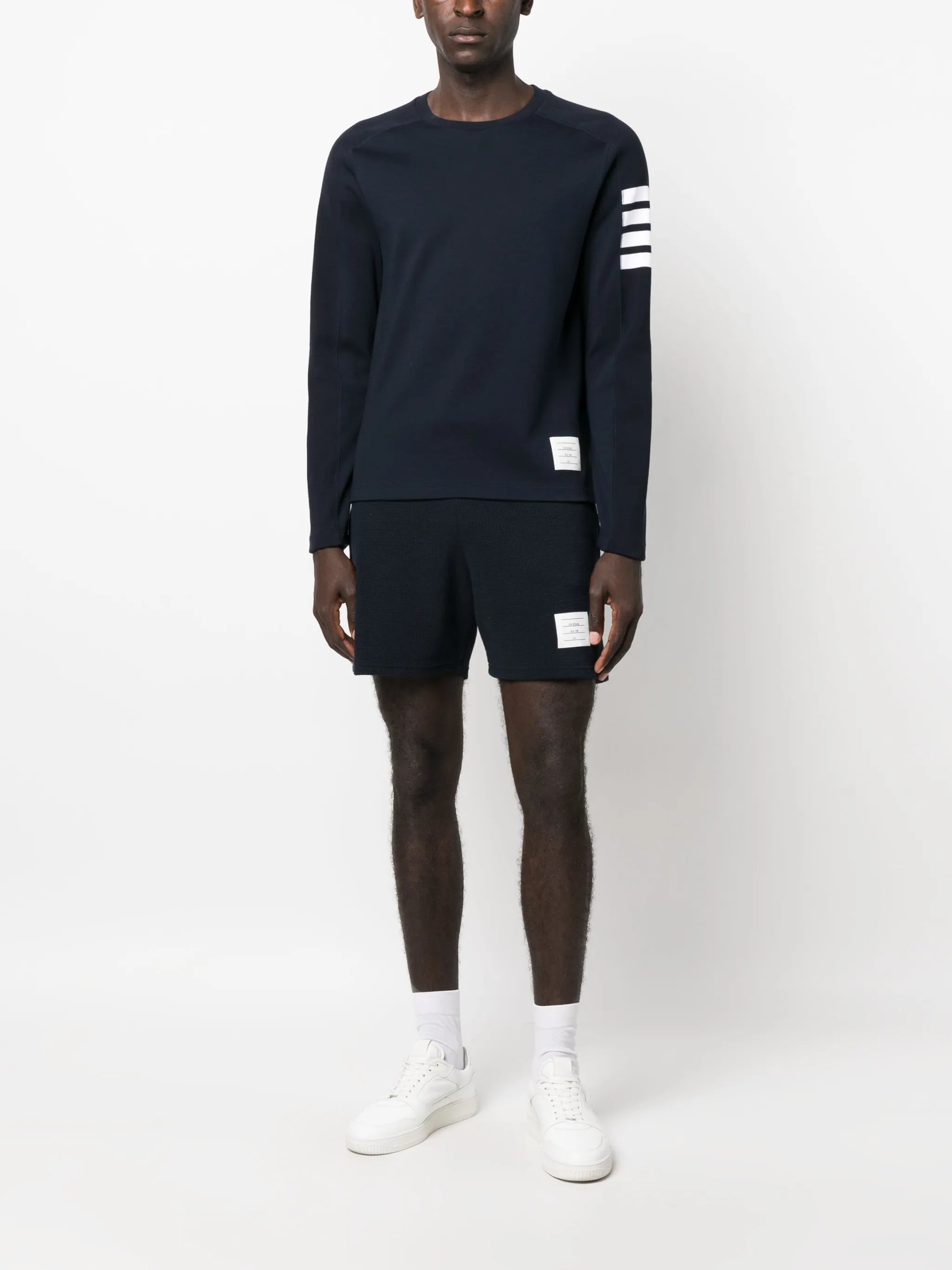 milano cotton 4-Bar long-sleeve tee