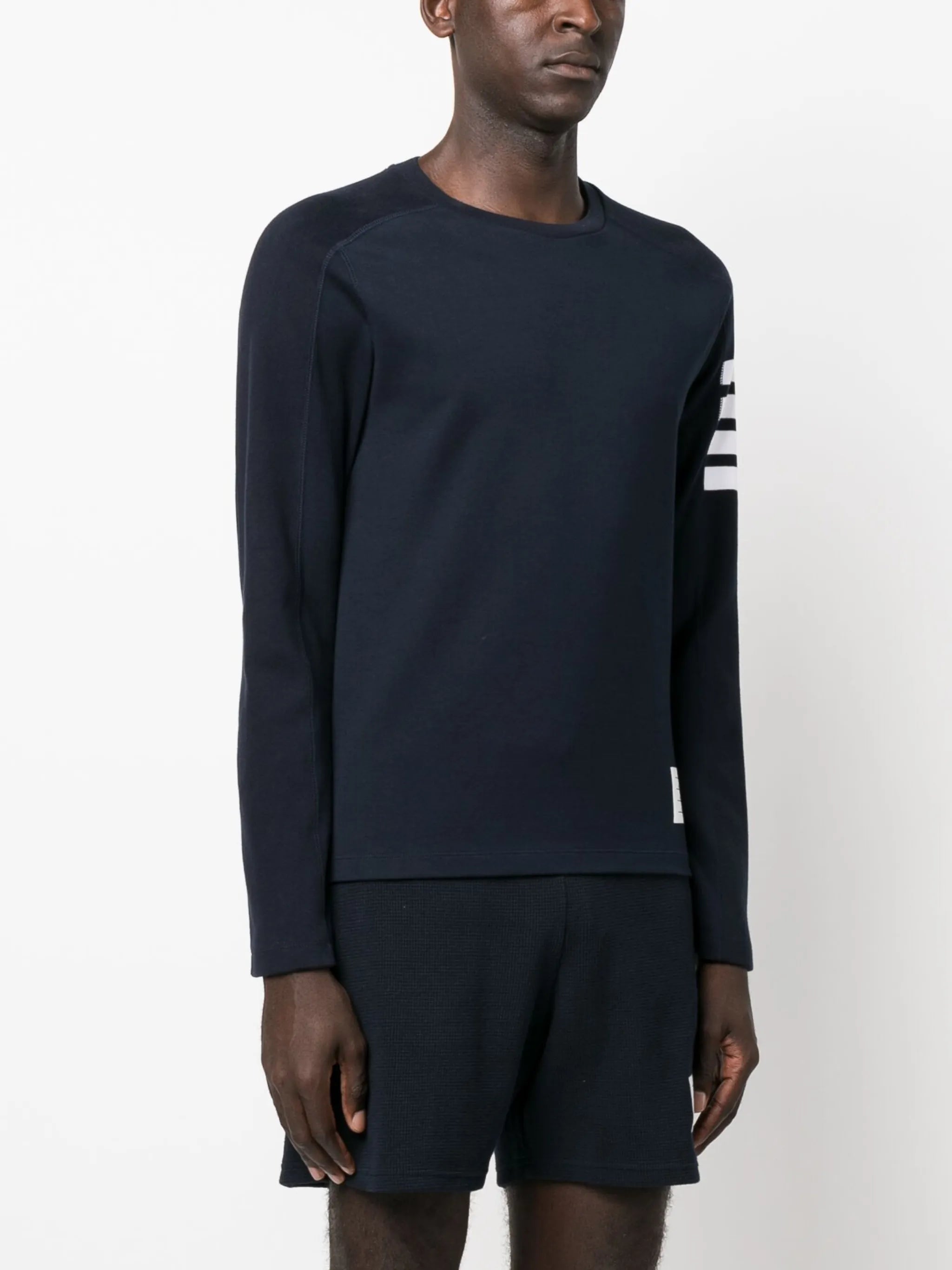 milano cotton 4-Bar long-sleeve tee