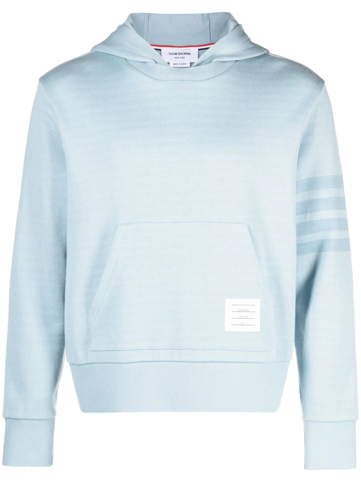 4-Bar double-face hoodie