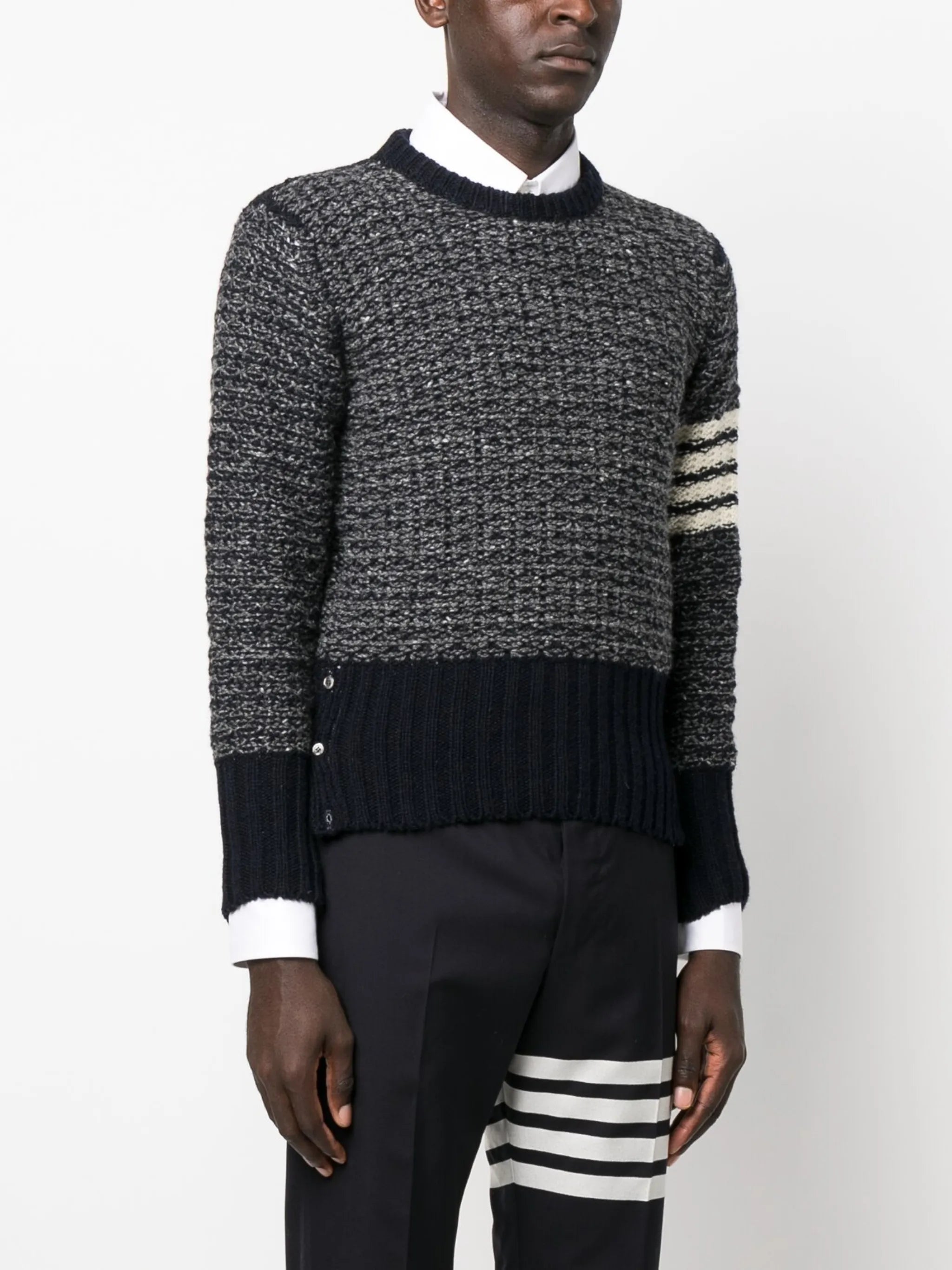 4-Bar mélange-effect jumper