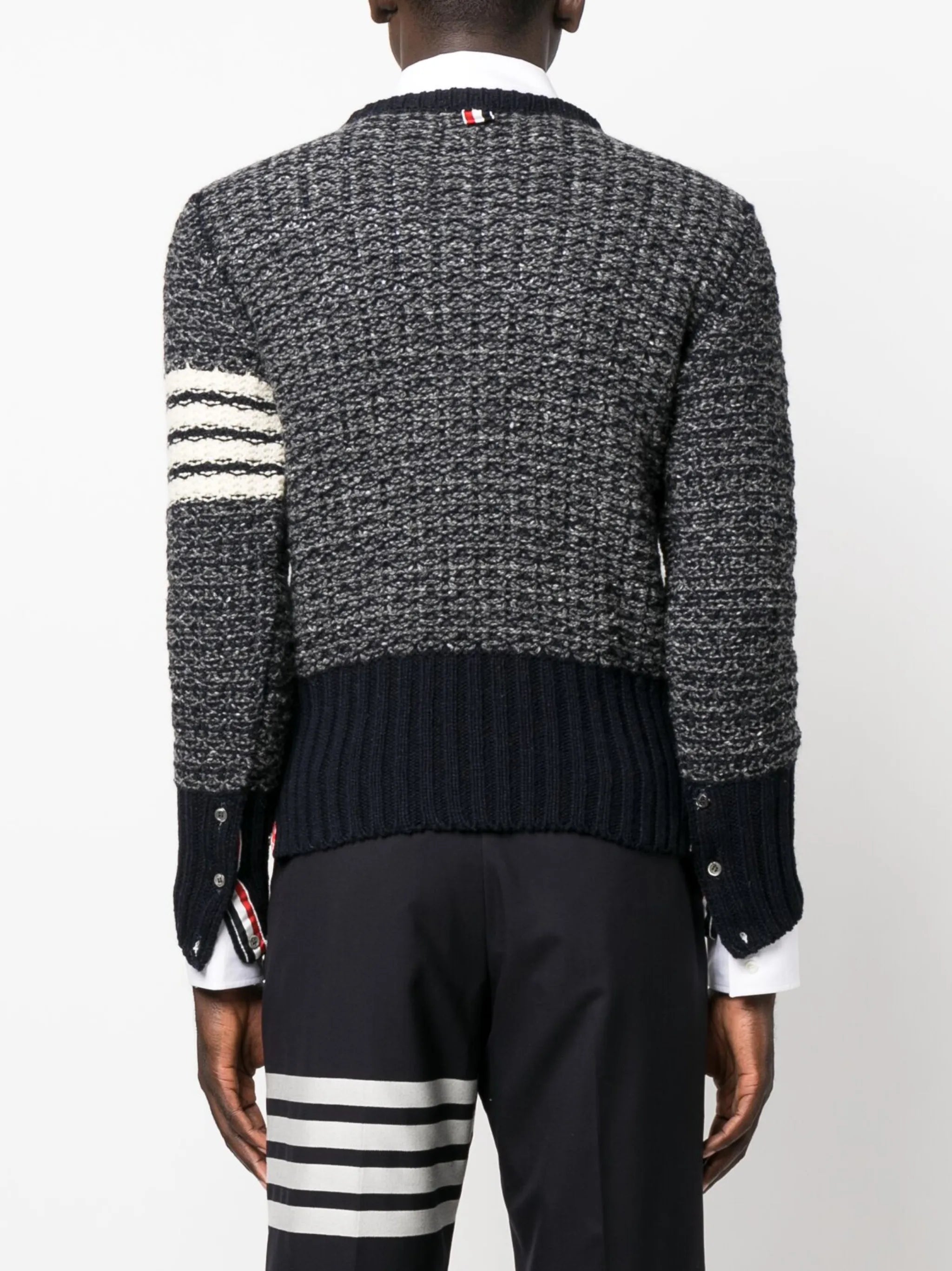 4-Bar mélange-effect jumper