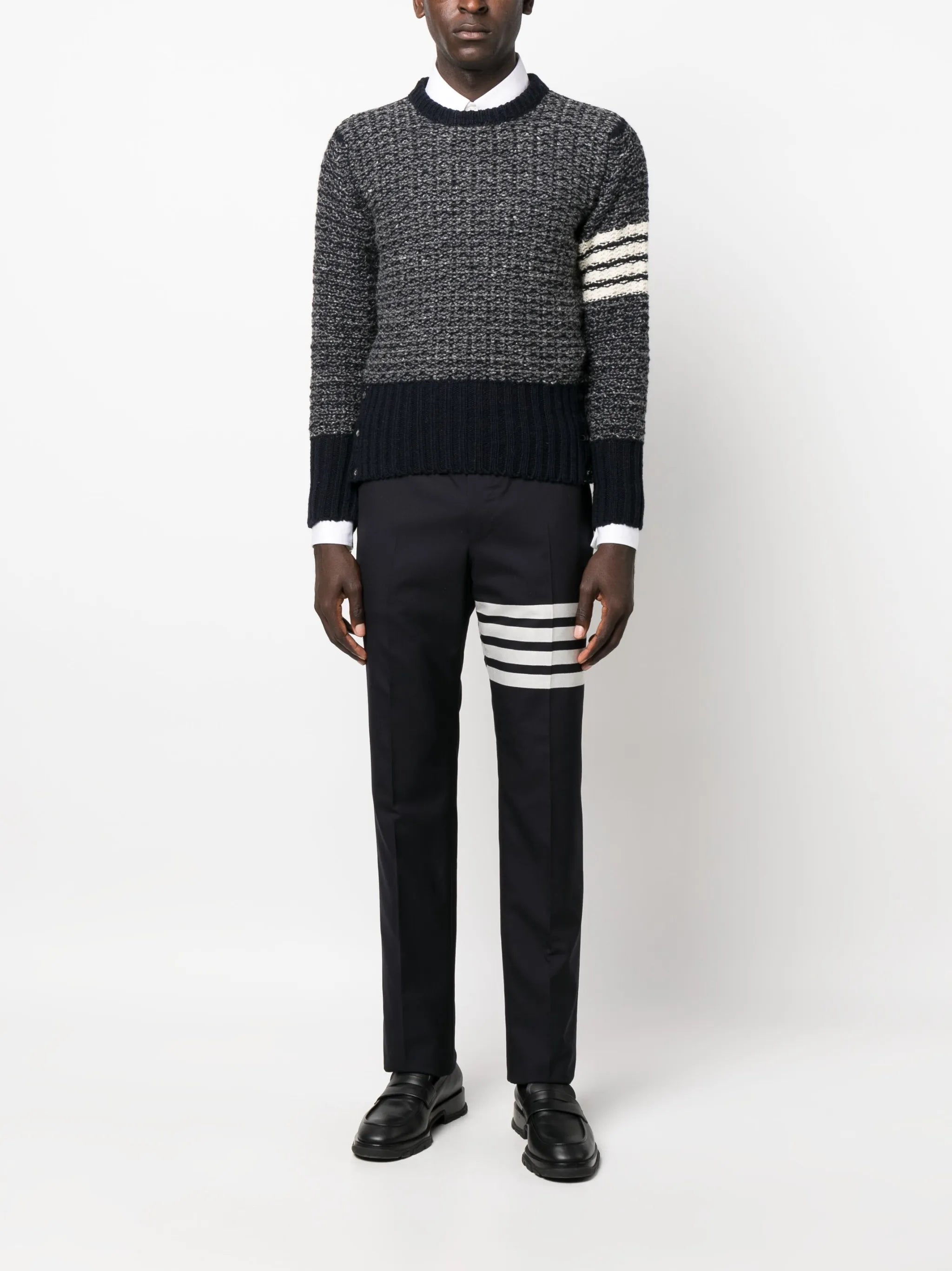 4-Bar mélange-effect jumper