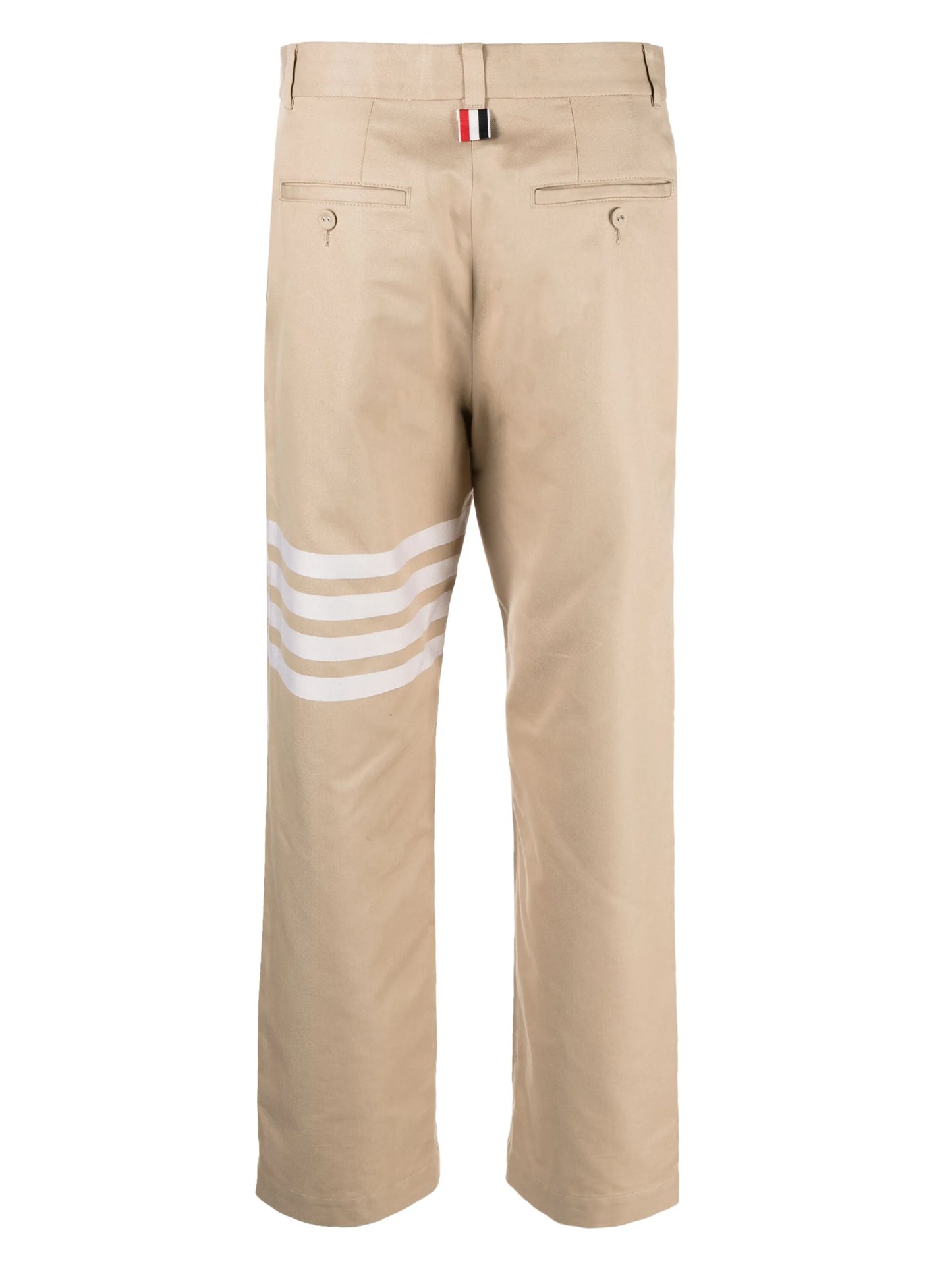 4-Bar cotton straight-leg trousers