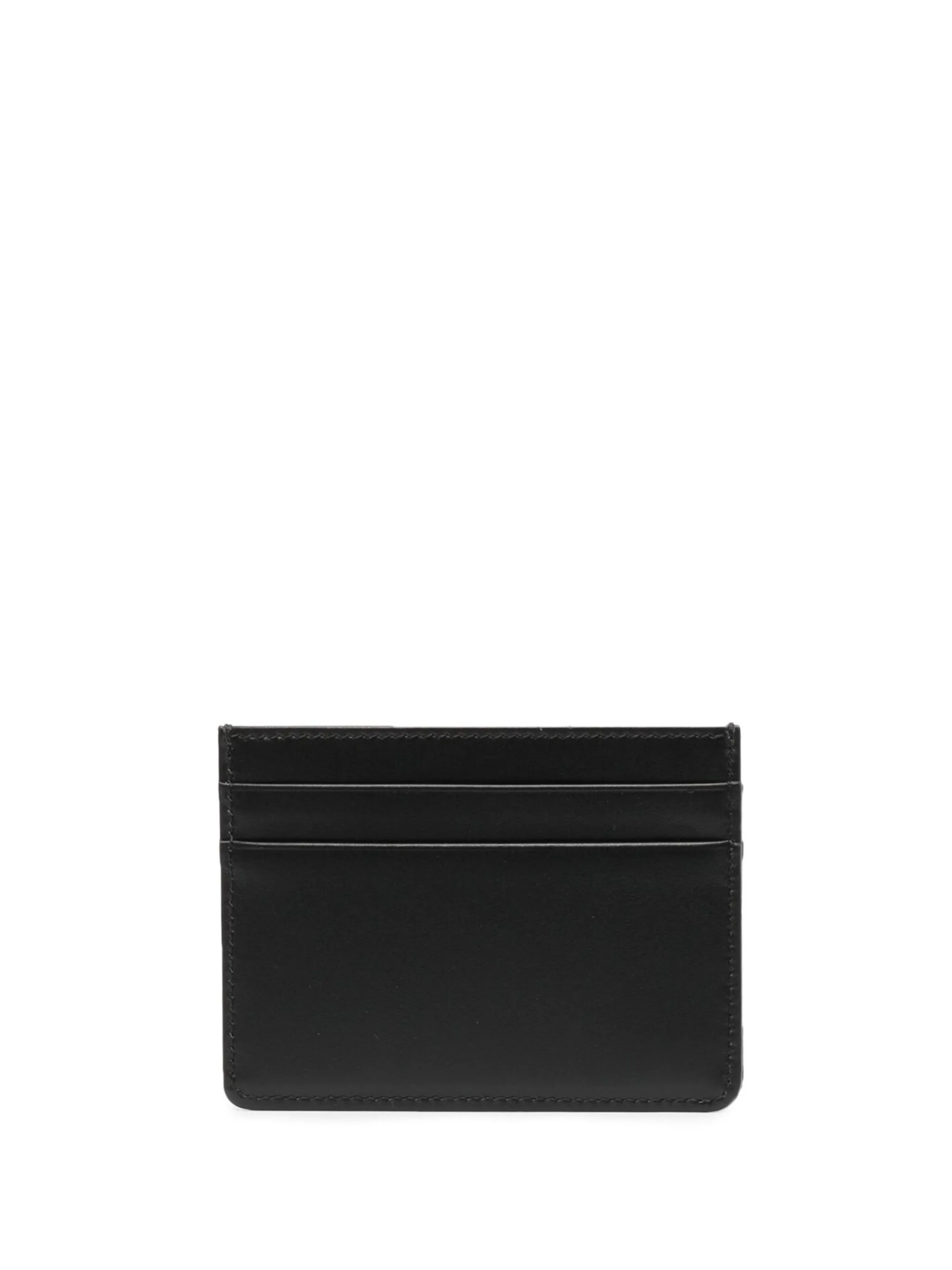 logo jacquard card holder