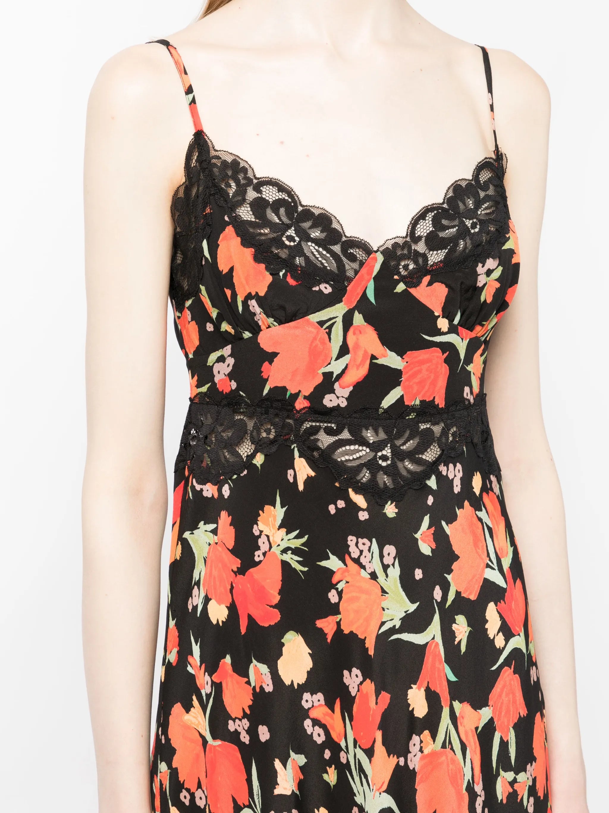 Amora floral-print midi dress