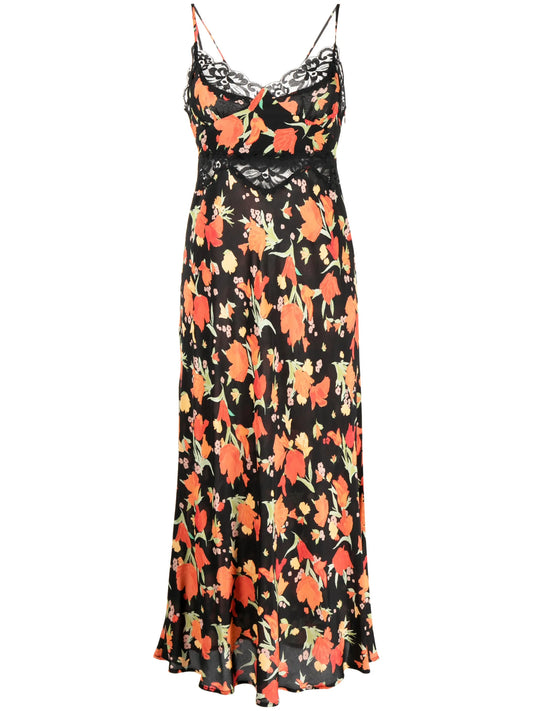 Amora floral-print midi dress