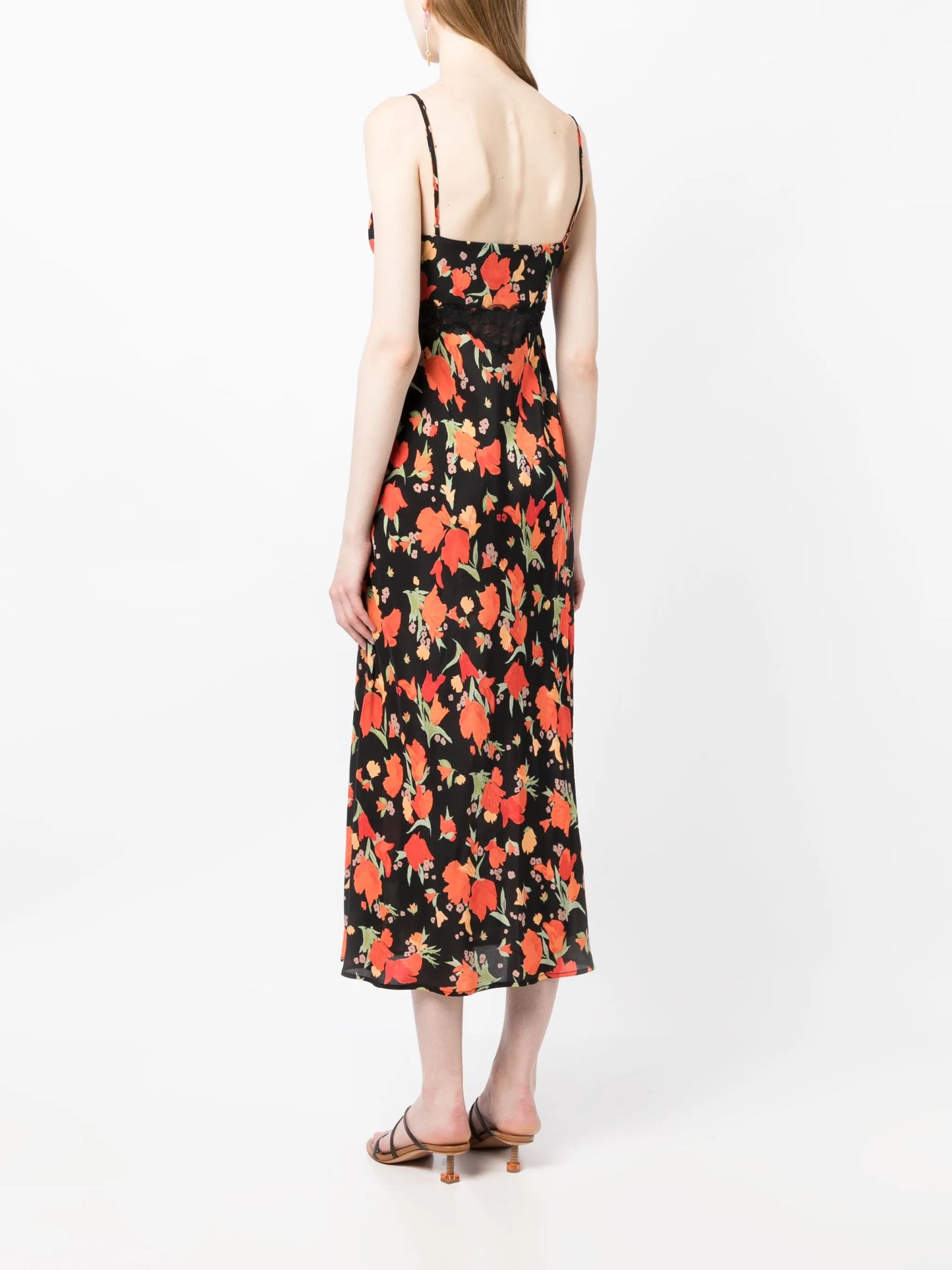 Amora floral-print midi dress