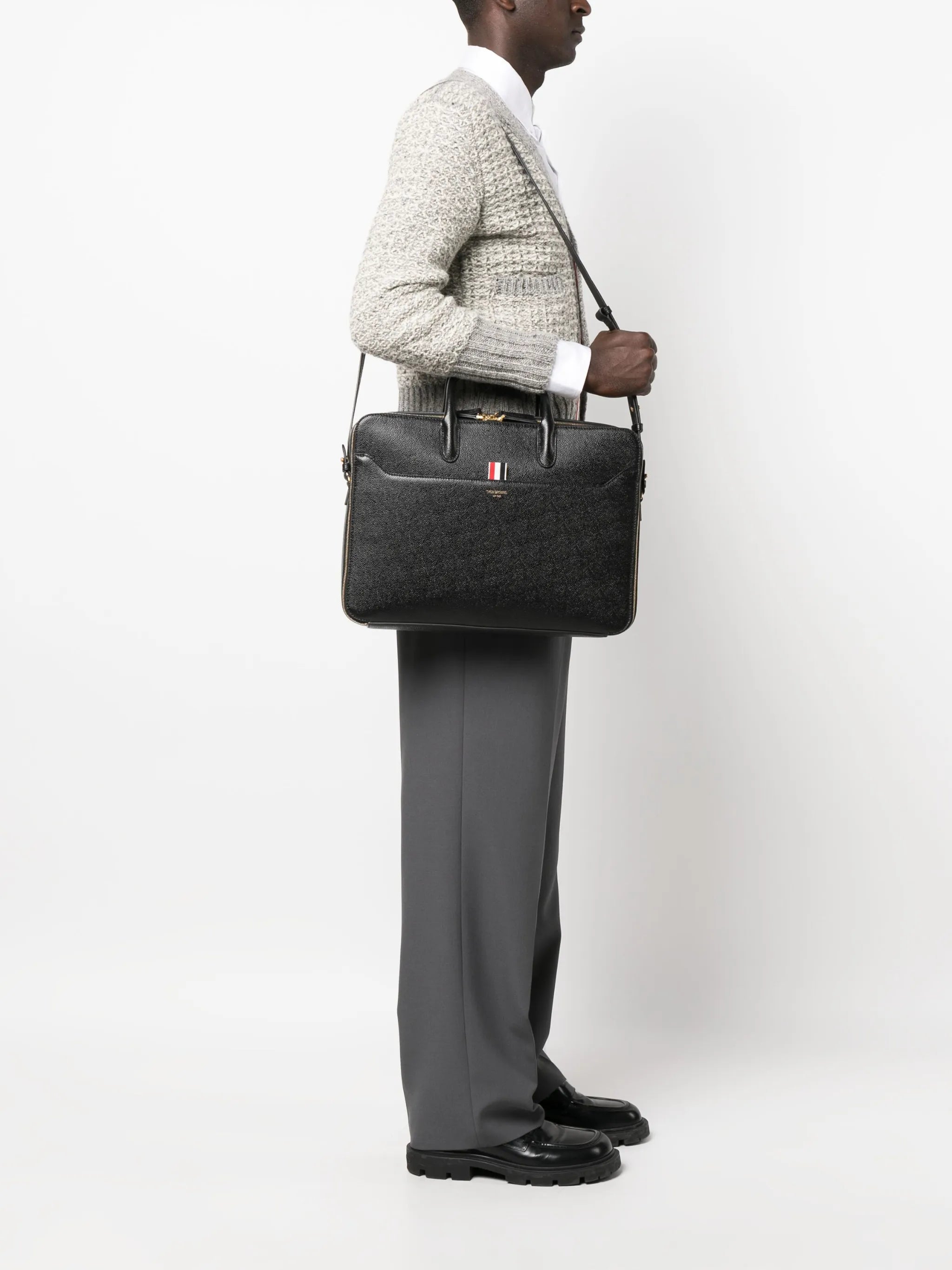 grosgrain-loop tote bag