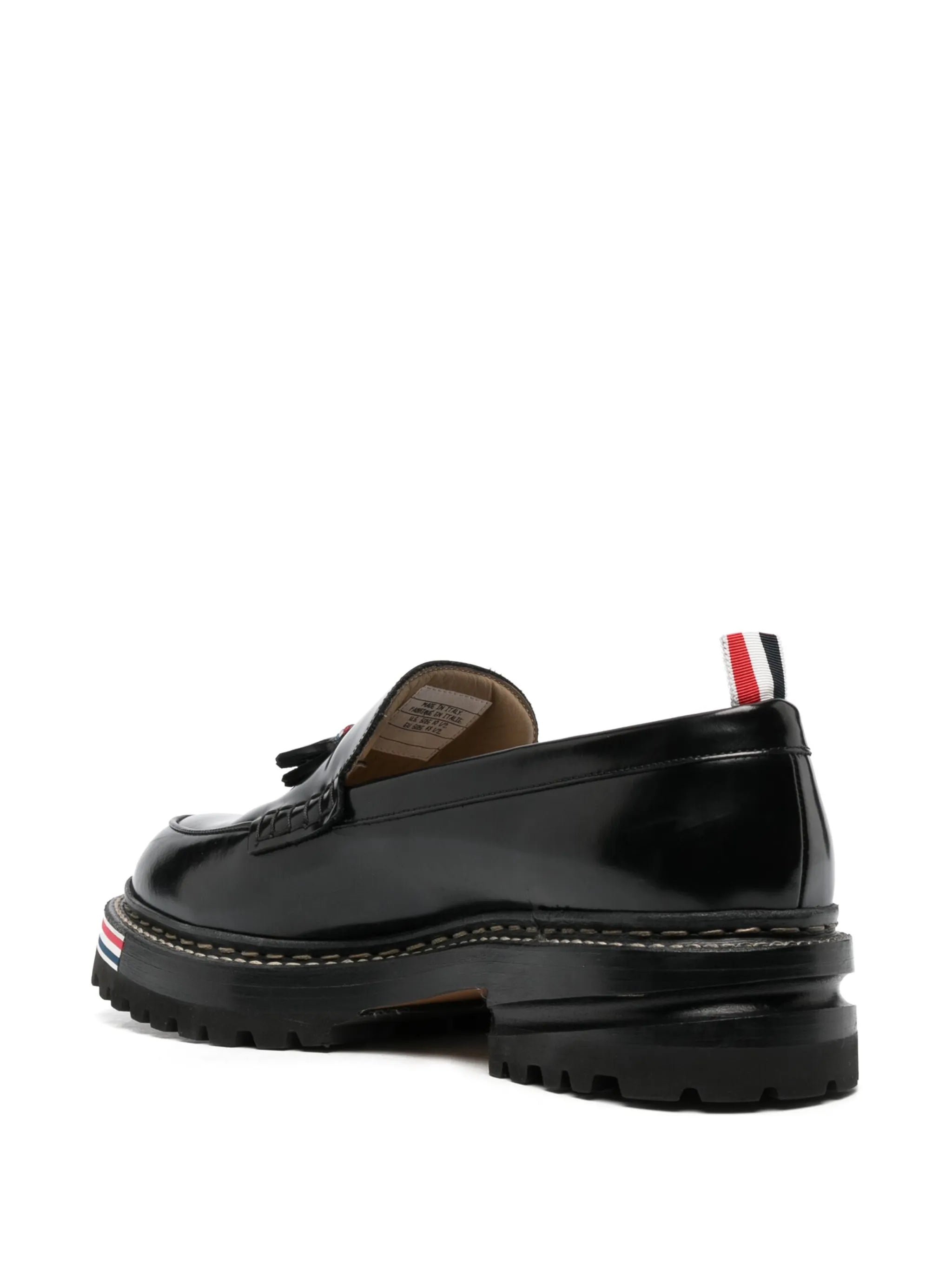 chunky tasselled leather loafers
