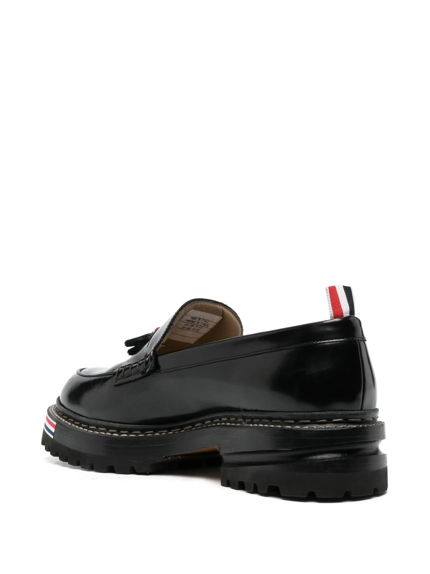 chunky tasselled leather loafers