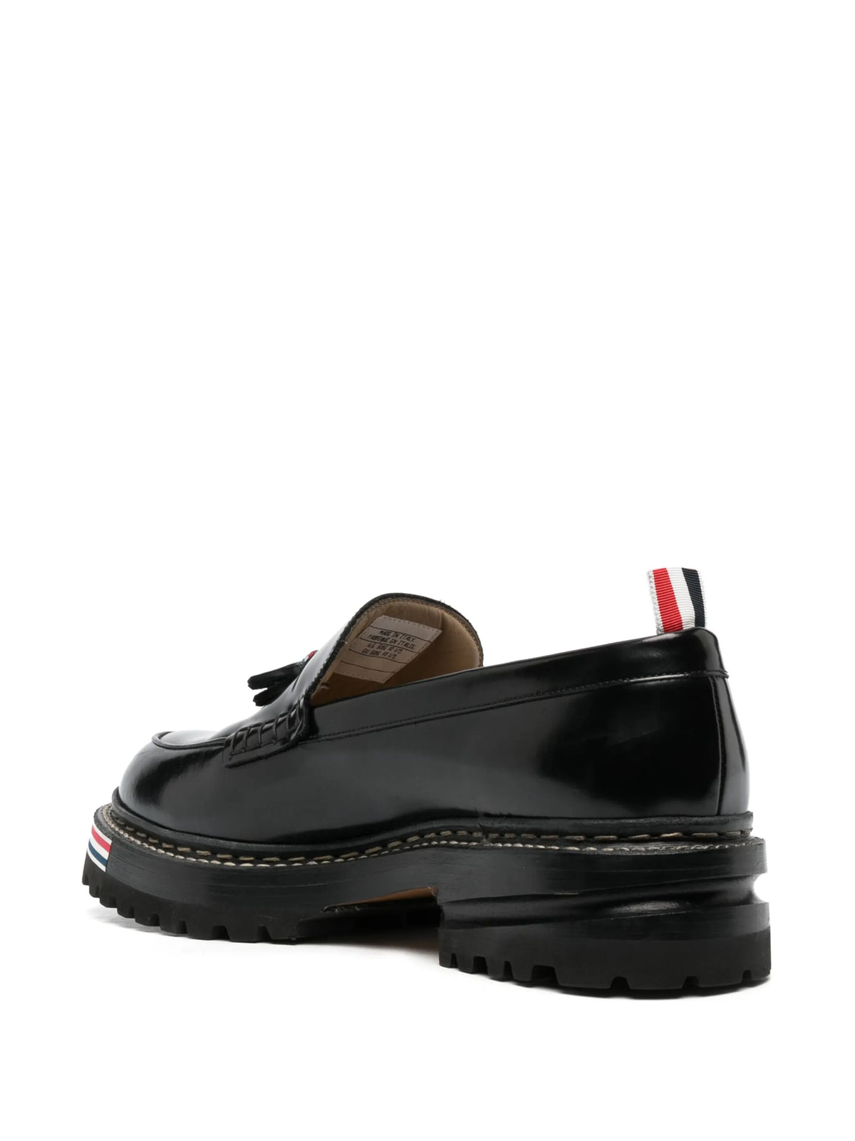 chunky tasselled leather loafers