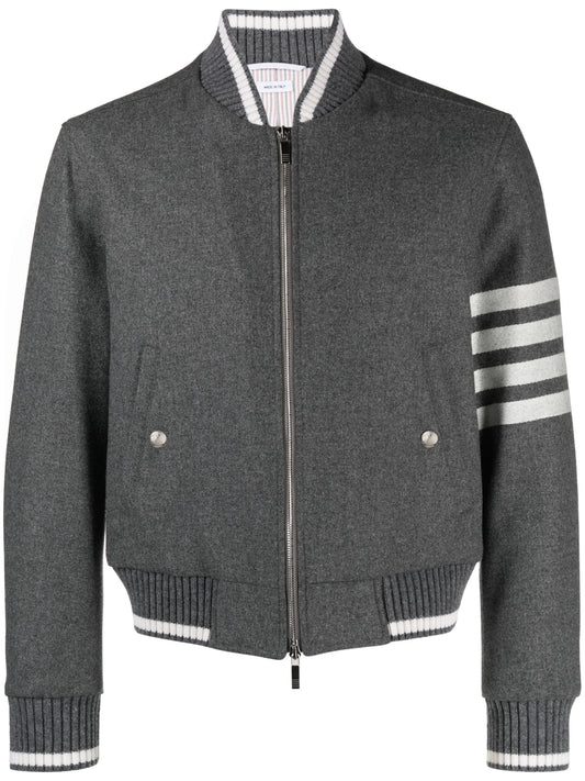 4-Bar stripe bomber jacket