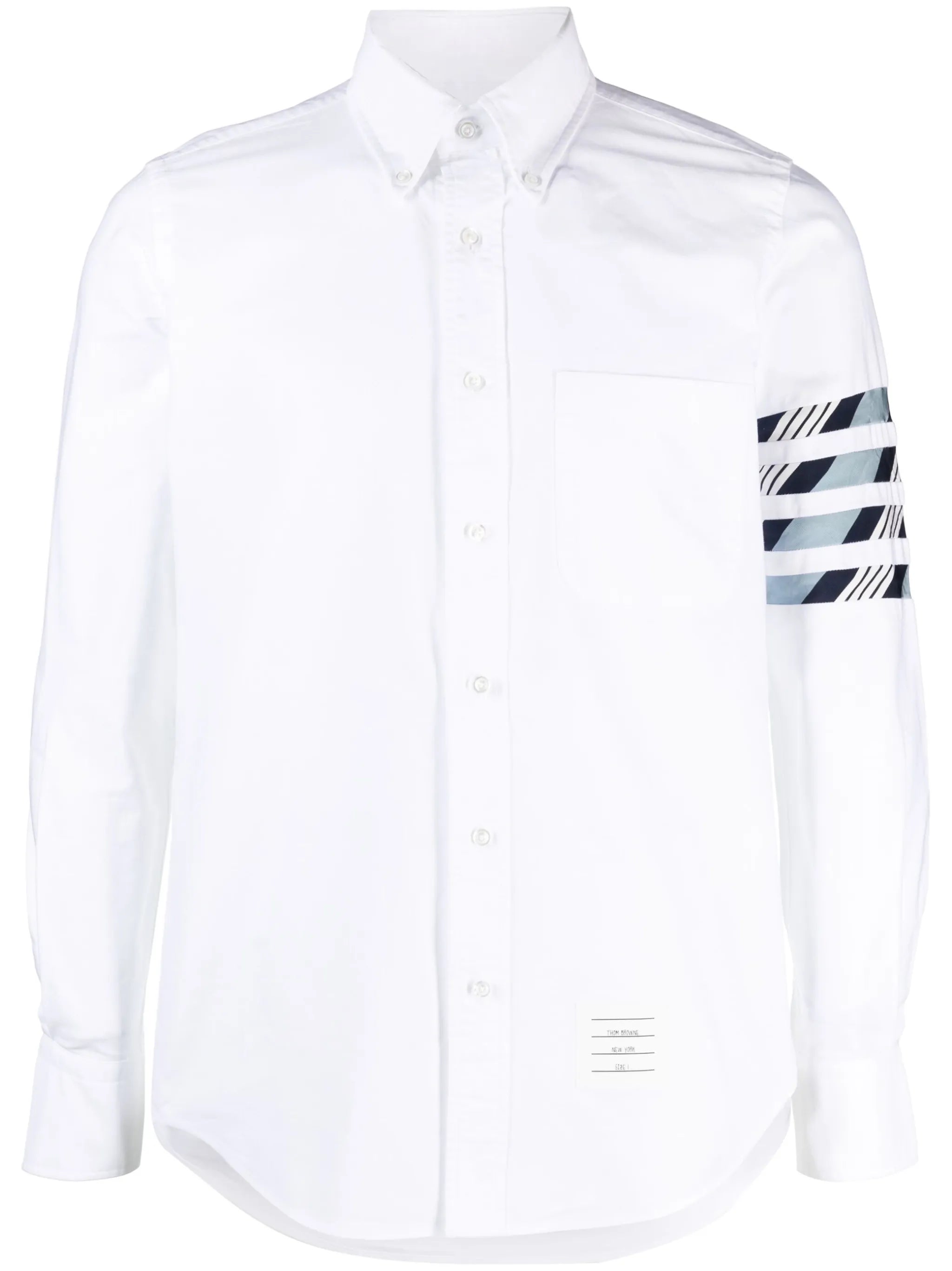 4-bar stripe cotton shirt