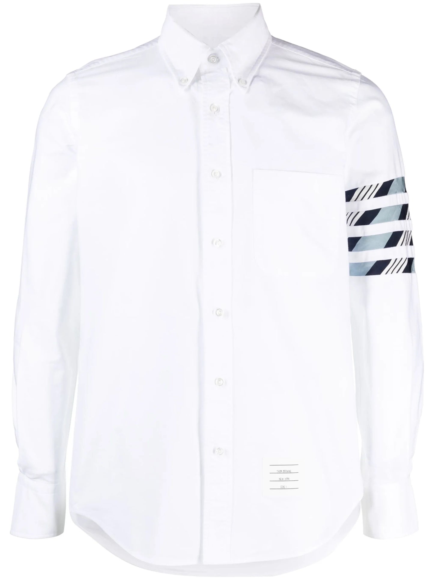 4-bar stripe cotton shirt