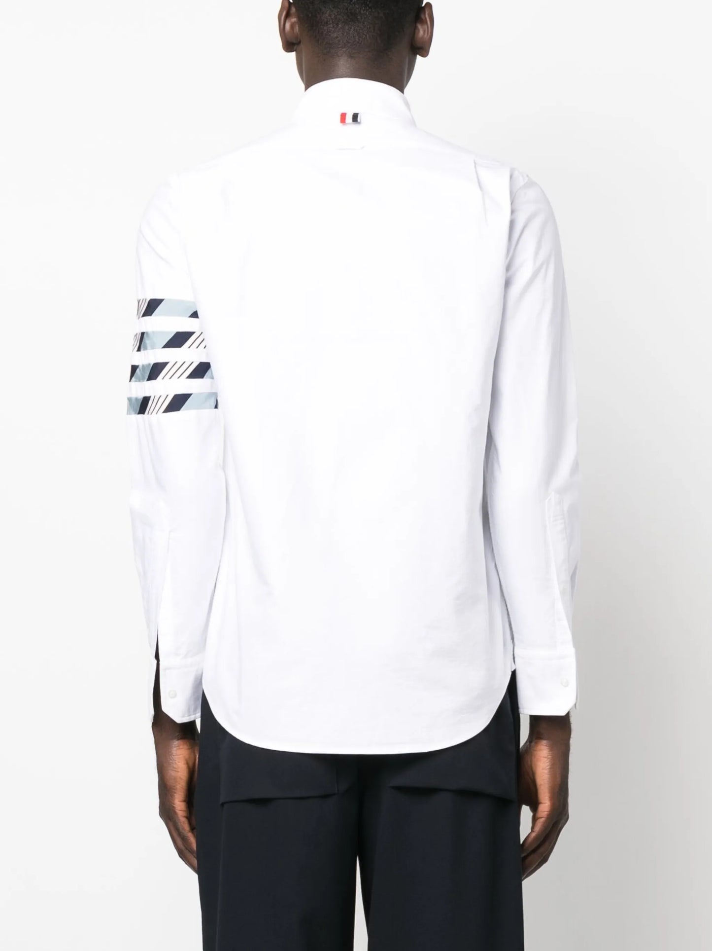 4-bar stripe cotton shirt