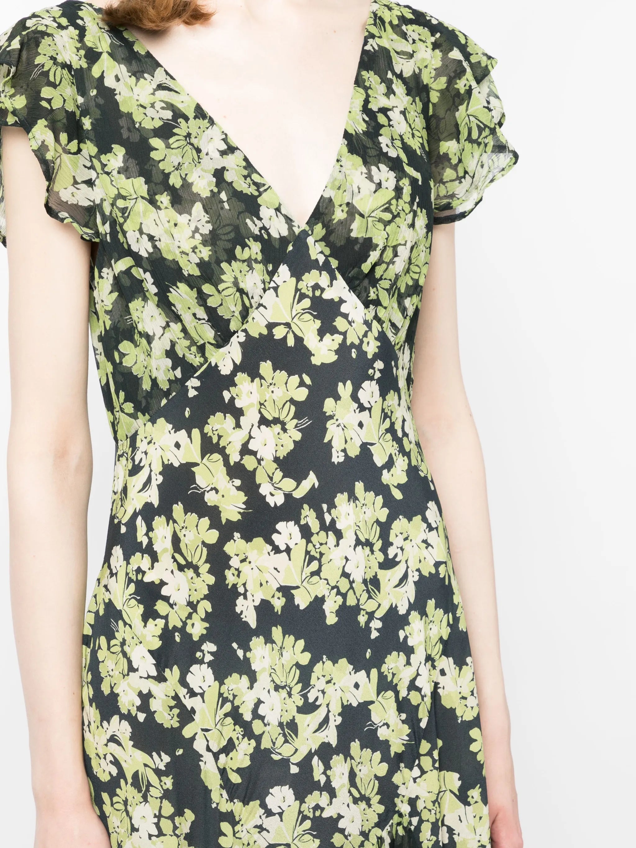 Cinzia floral-print midi dress