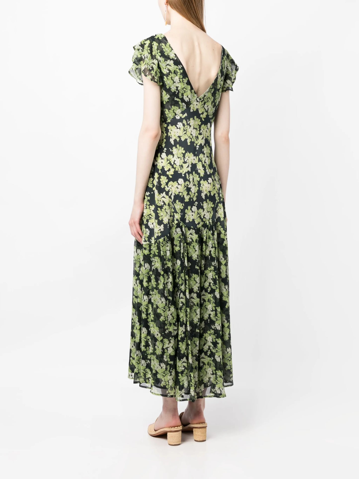 Cinzia floral-print midi dress
