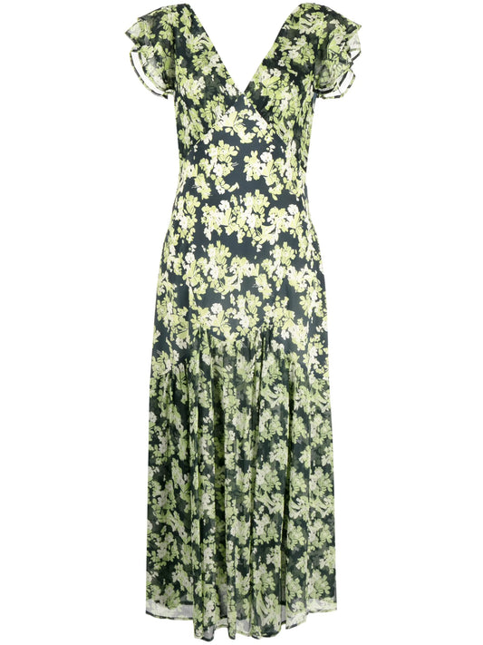 Cinzia floral-print midi dress