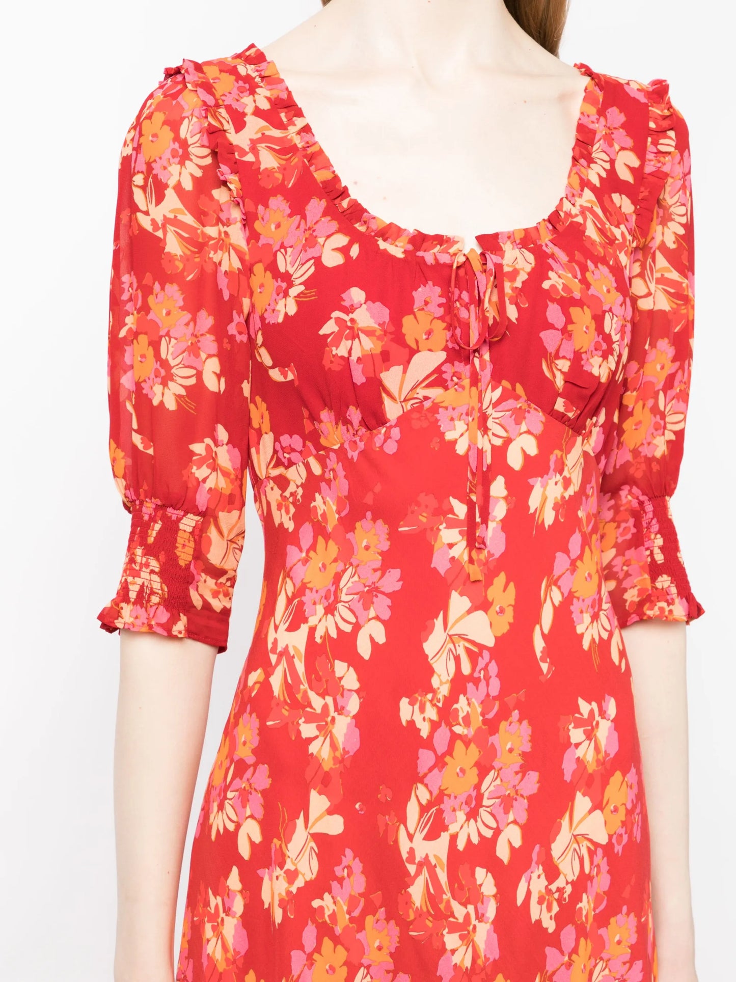 Sathya floral-print midi dress