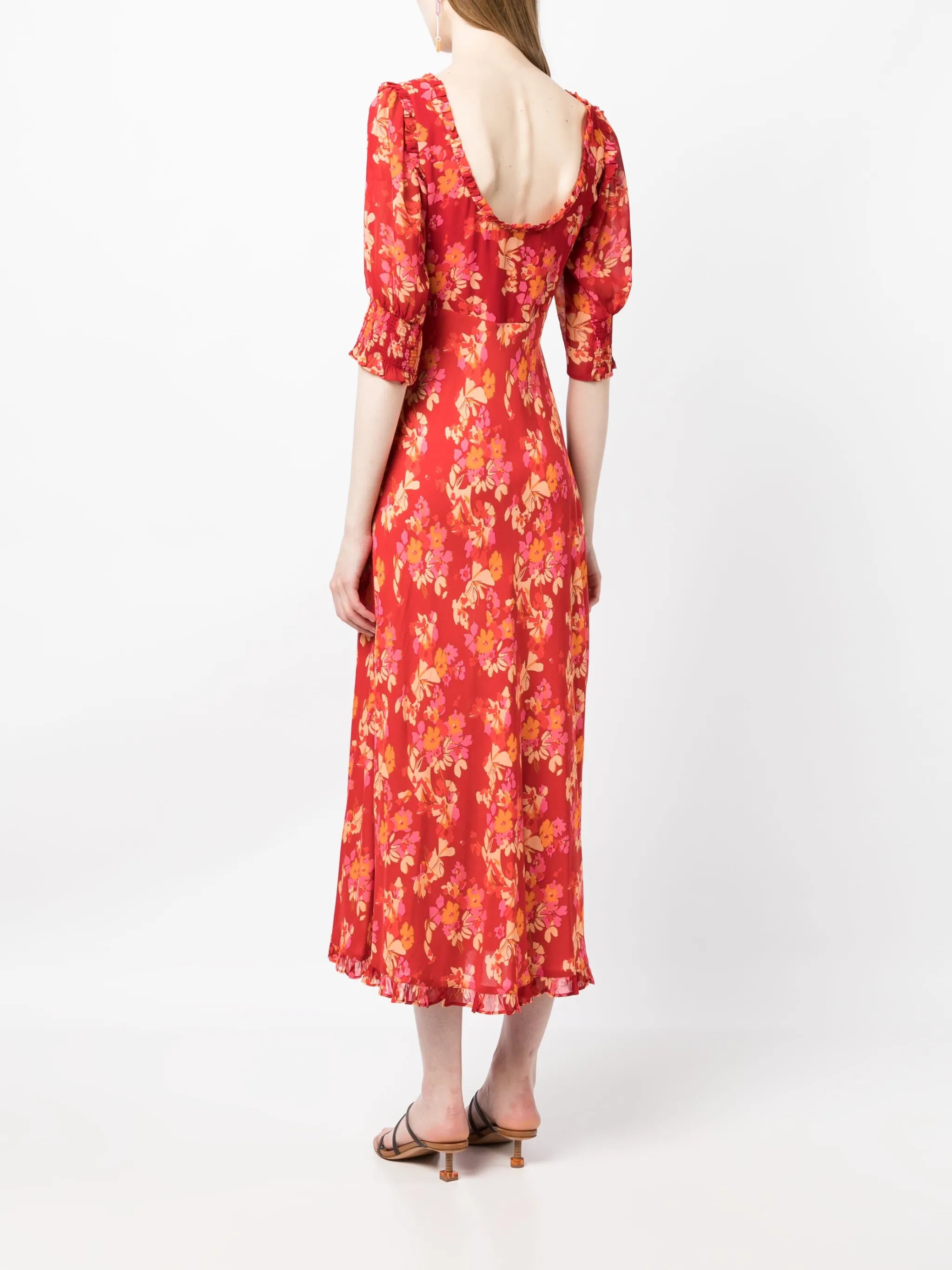 Sathya floral-print midi dress