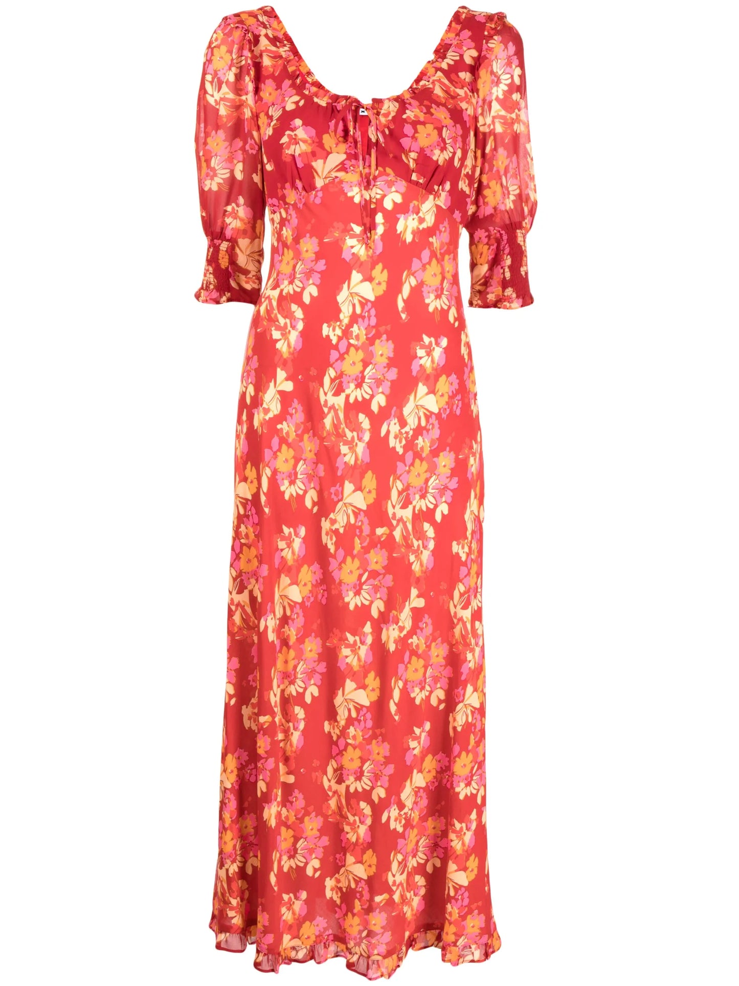 Sathya floral-print midi dress