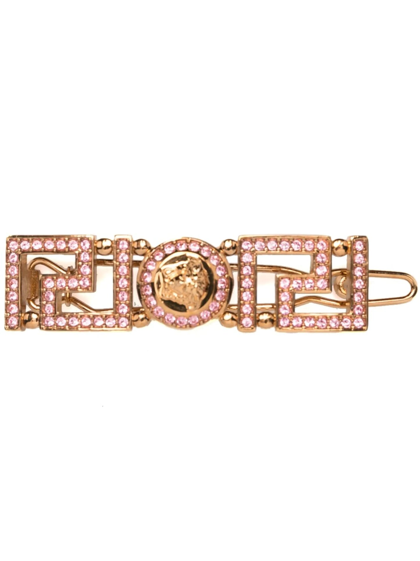 Greca Medusa rhinestone-embellished hair clip