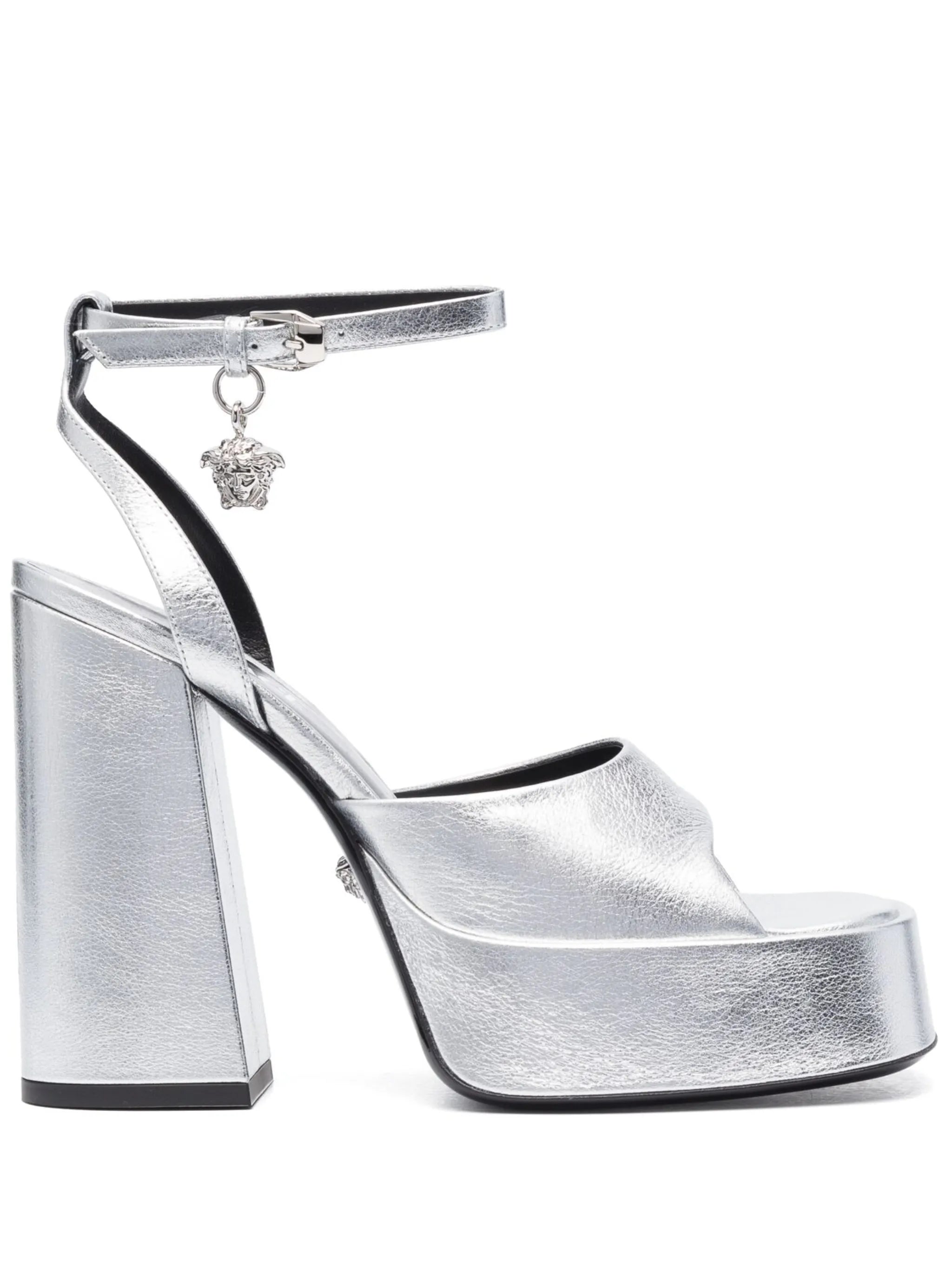 Medusa 130mm platform leather sandals