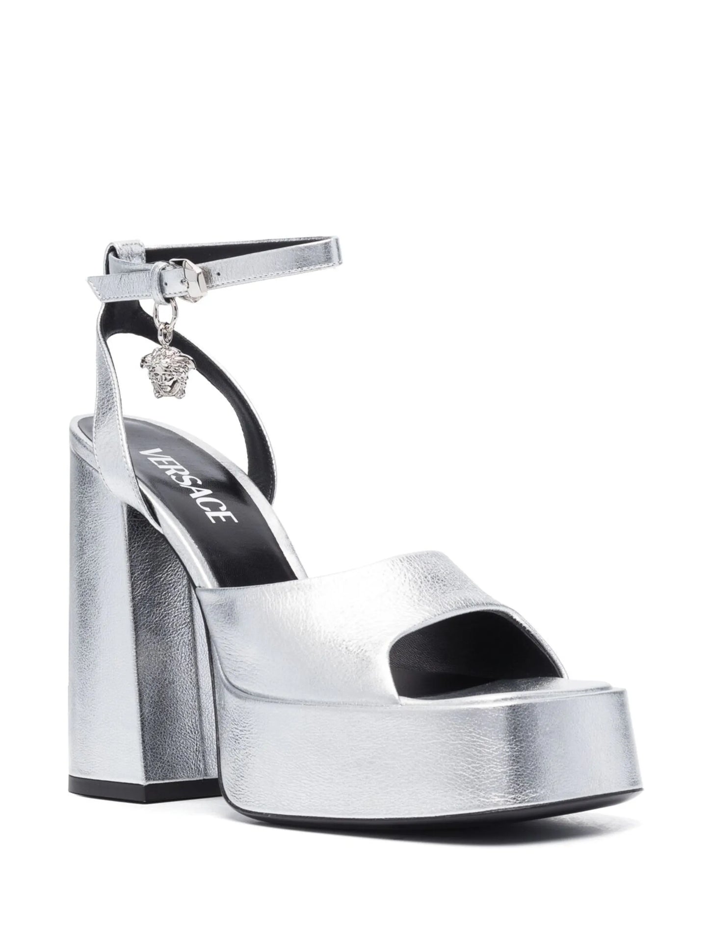 Medusa 130mm platform leather sandals