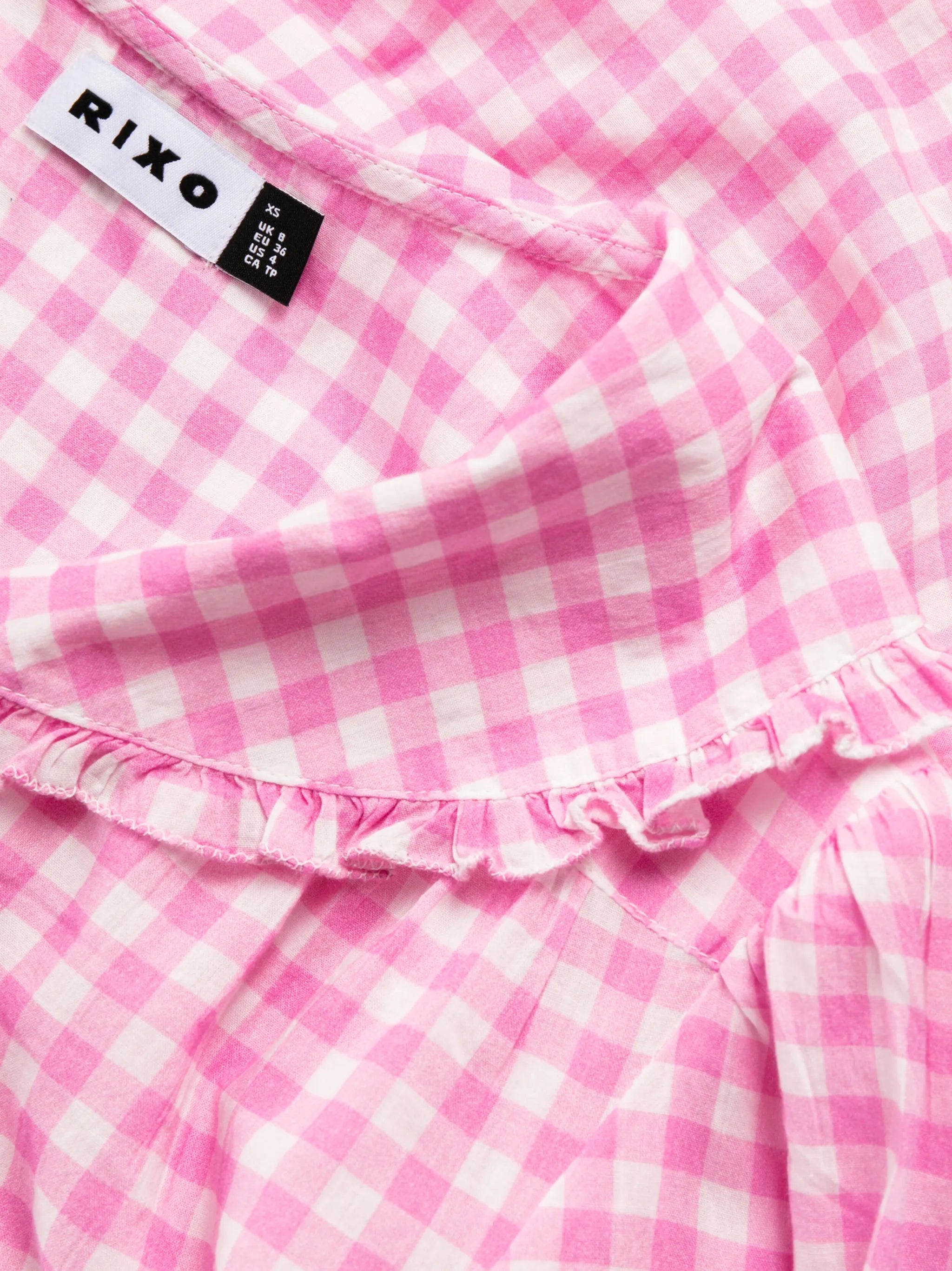Alva gingham check-pattern nightwear set