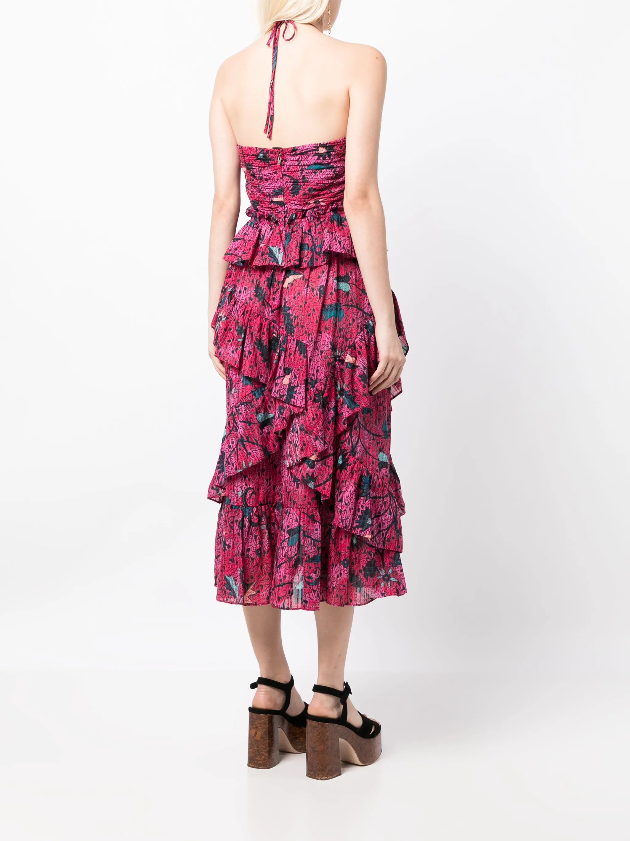 Simona floral-print dress