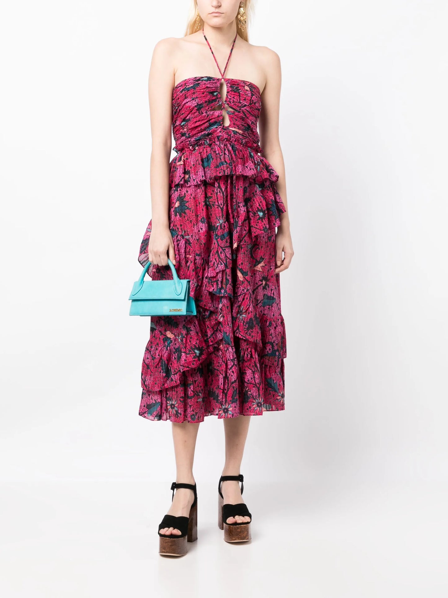 Simona floral-print dress