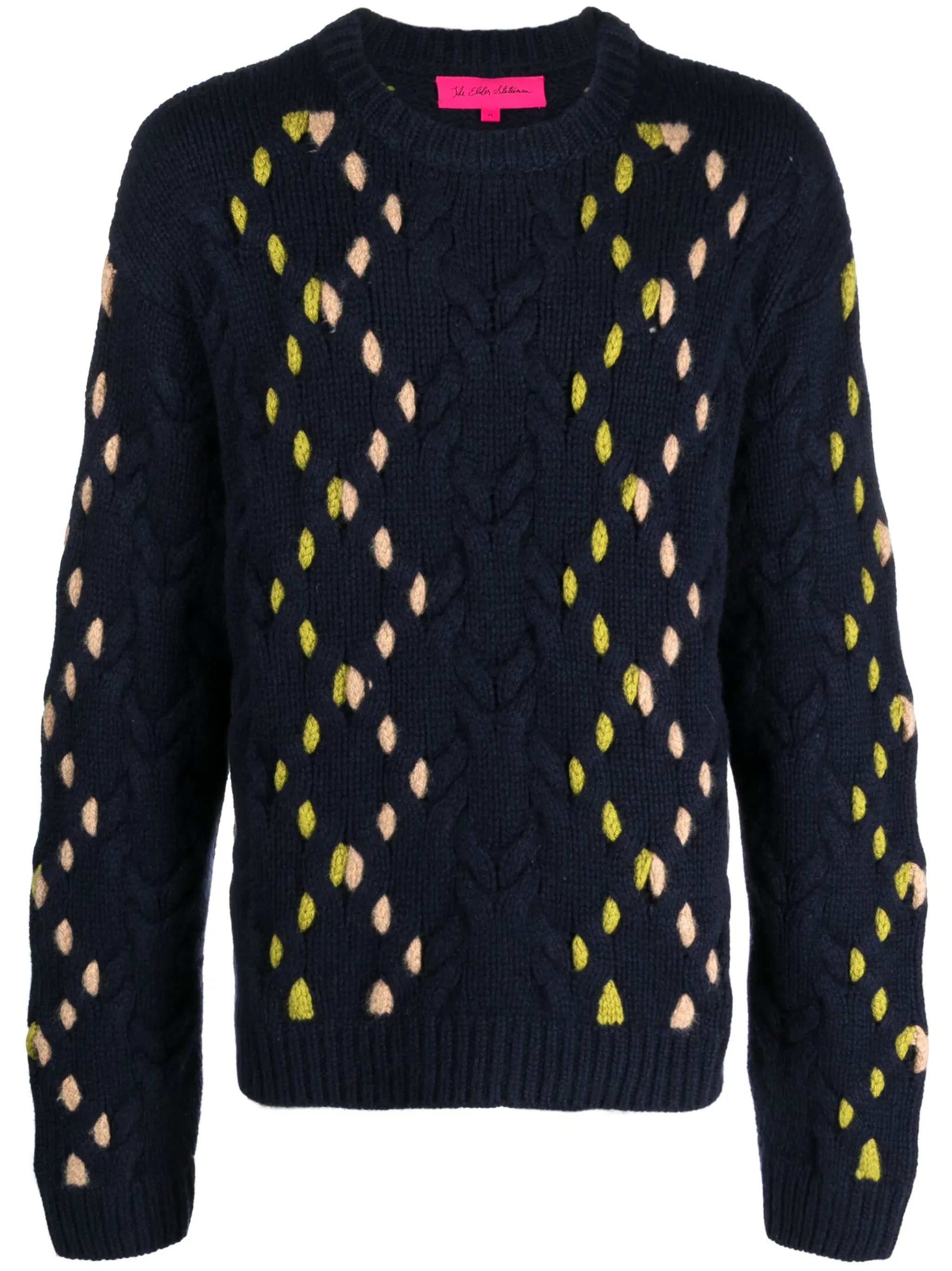 cable-knit cashmere jumper