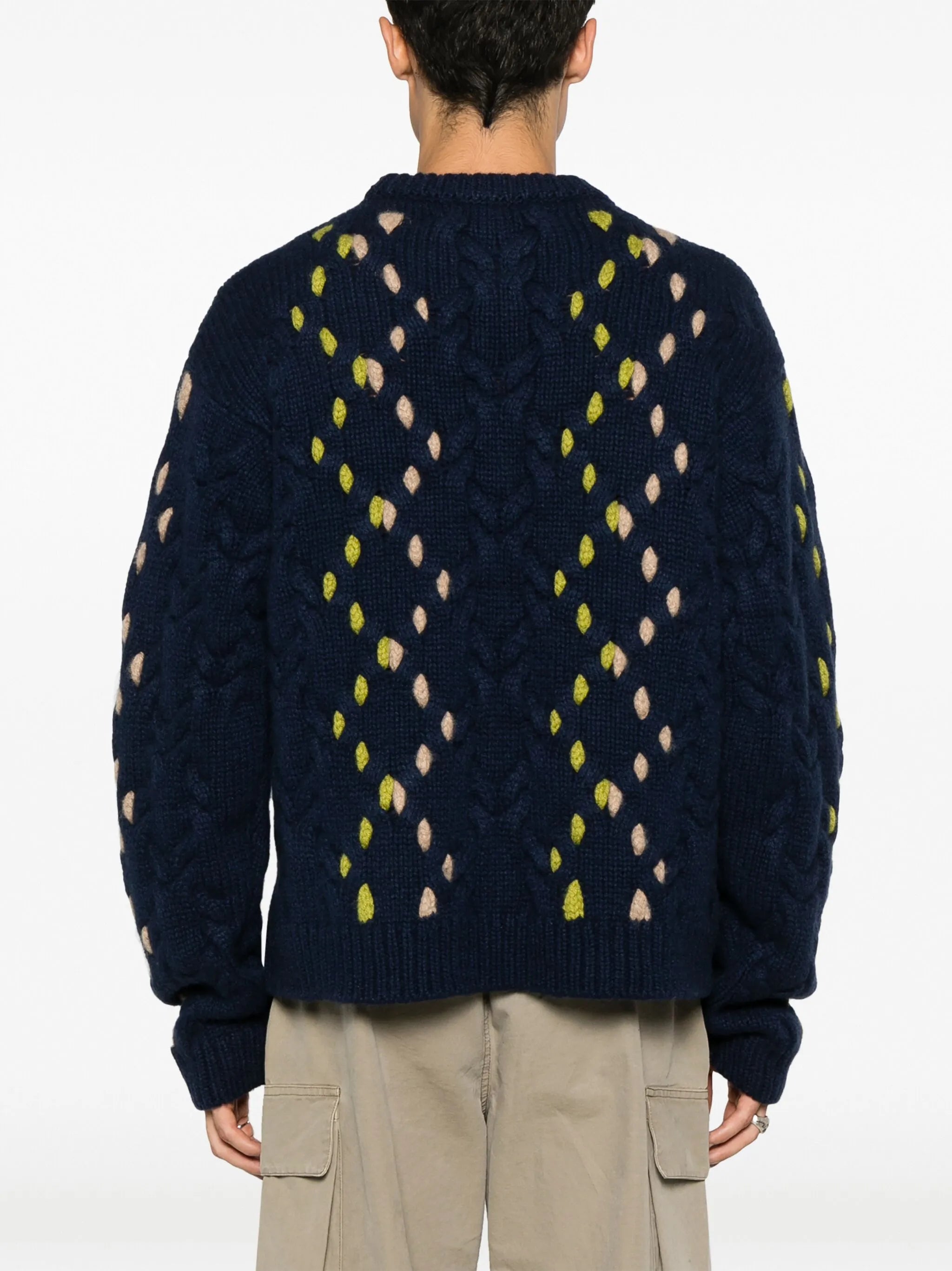 cable-knit cashmere jumper